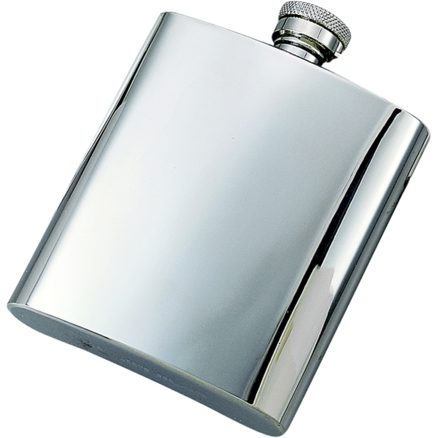 Bright Flask, Stainless Steel 8 Oz Capacity 5"