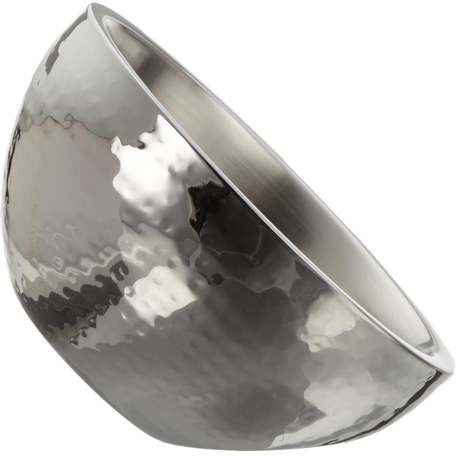 Leeber 72683 Hammered Dual Angle Bowl  DW - 10 in