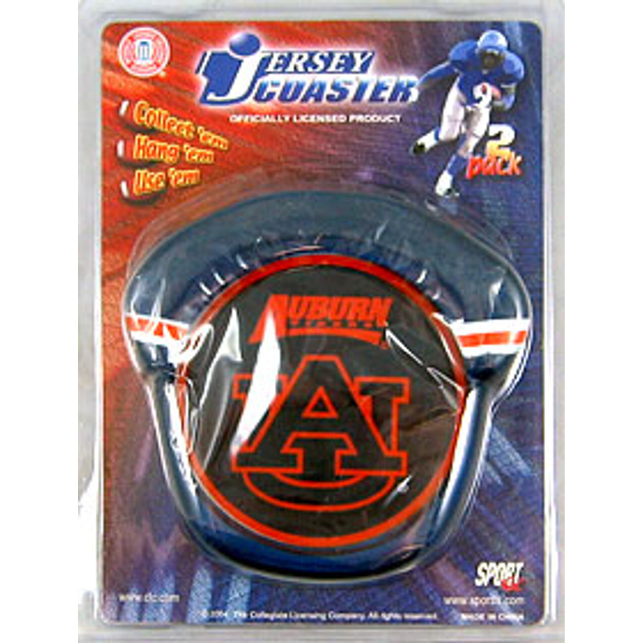 Auburn Tigers Coaster Set Jersey Style CO