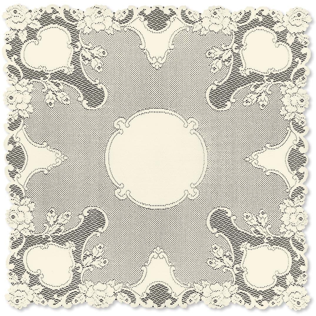 Heritage Lace VT-3600E 36 x 36 in. Vintage Rose Table Topper