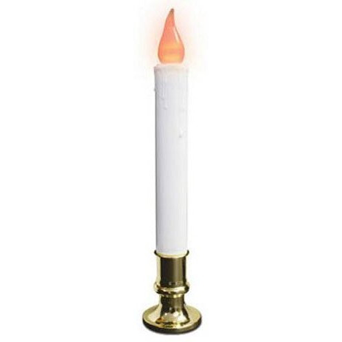 Noma Inliten V1517 9 in Brass Base Electric candle With Automatic Timer