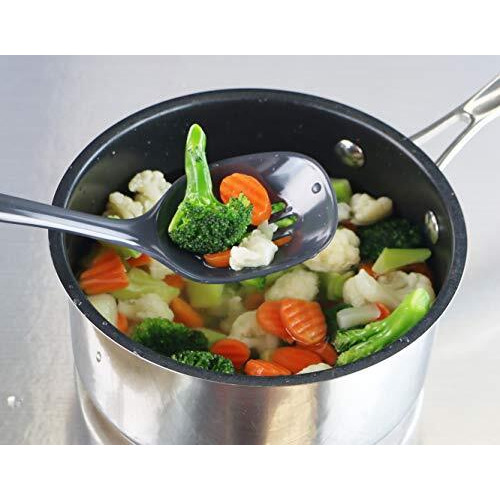 Reston Lloyd Melamine Slotted Spoon - grey
