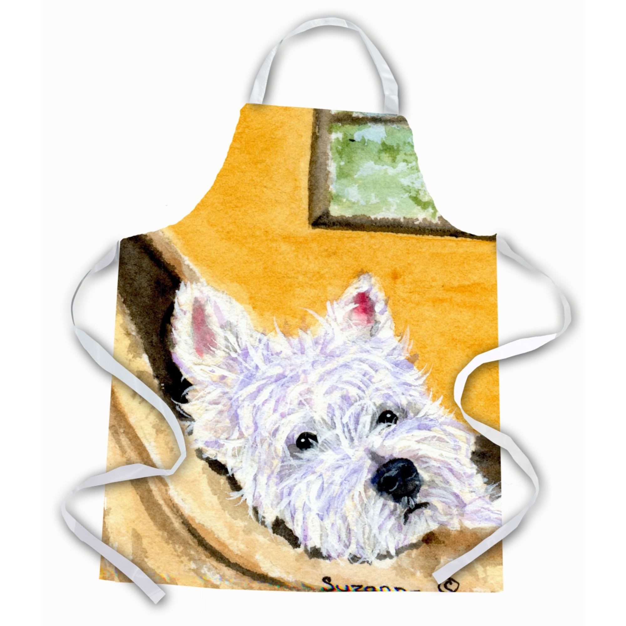 &quotCaroline's Treasures SS8785APRON Westie Apron, Large, Multicolor"