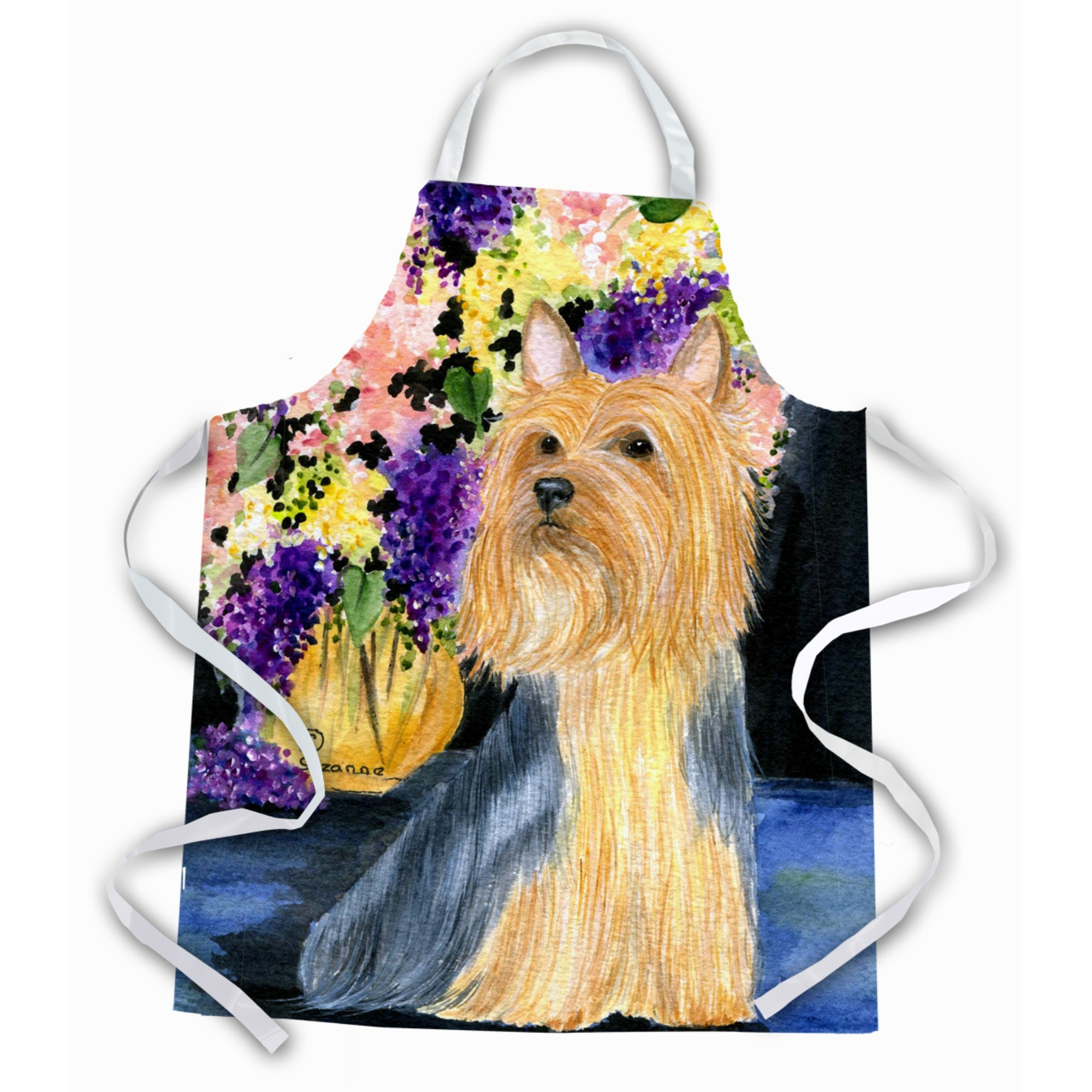 &quotCaroline's Treasures SS8293APRON Silky Terrier Apron, Large, Multicolor"