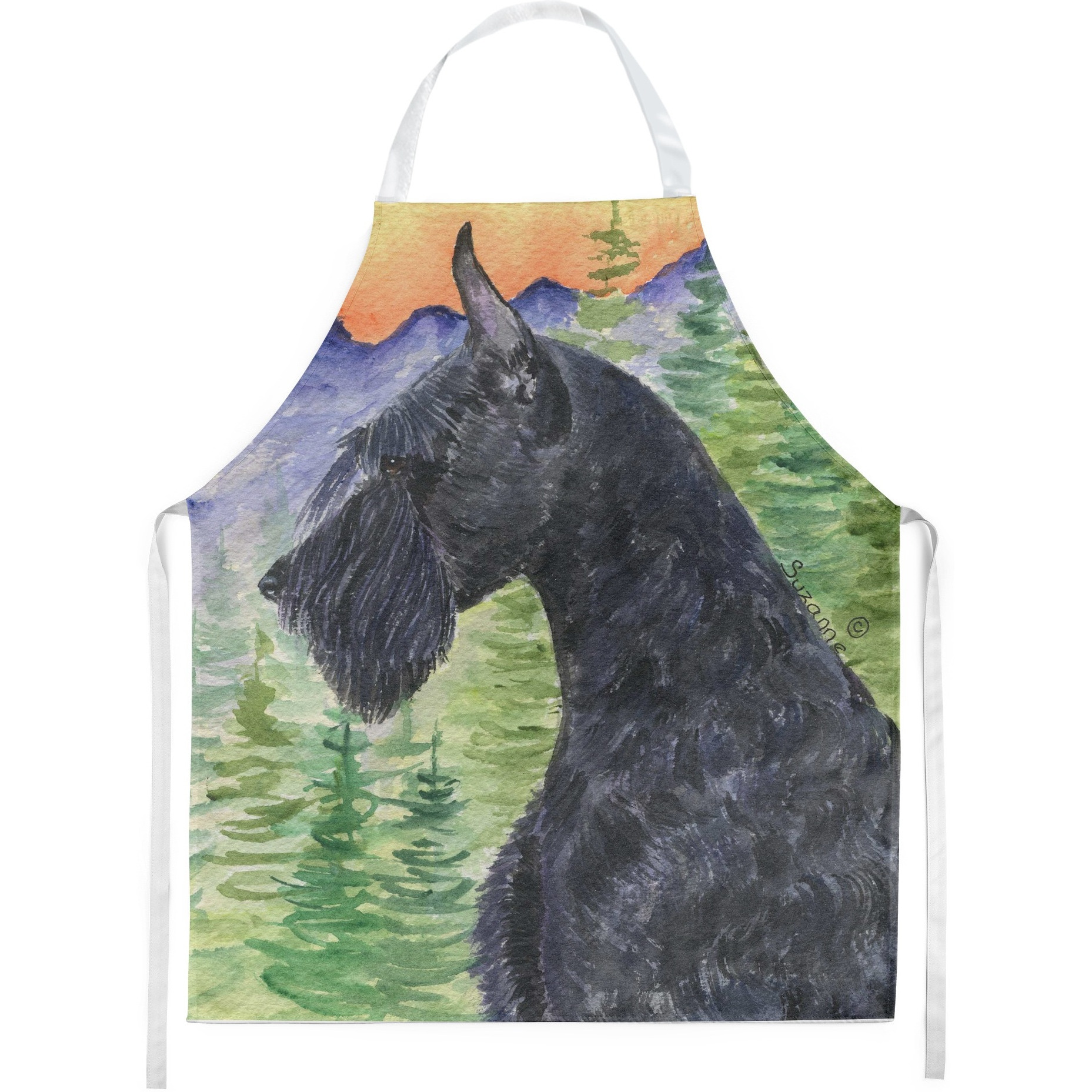 &quotCaroline's Treasures SS8256APRON Schnauzer Apron, Large, Multicolor"