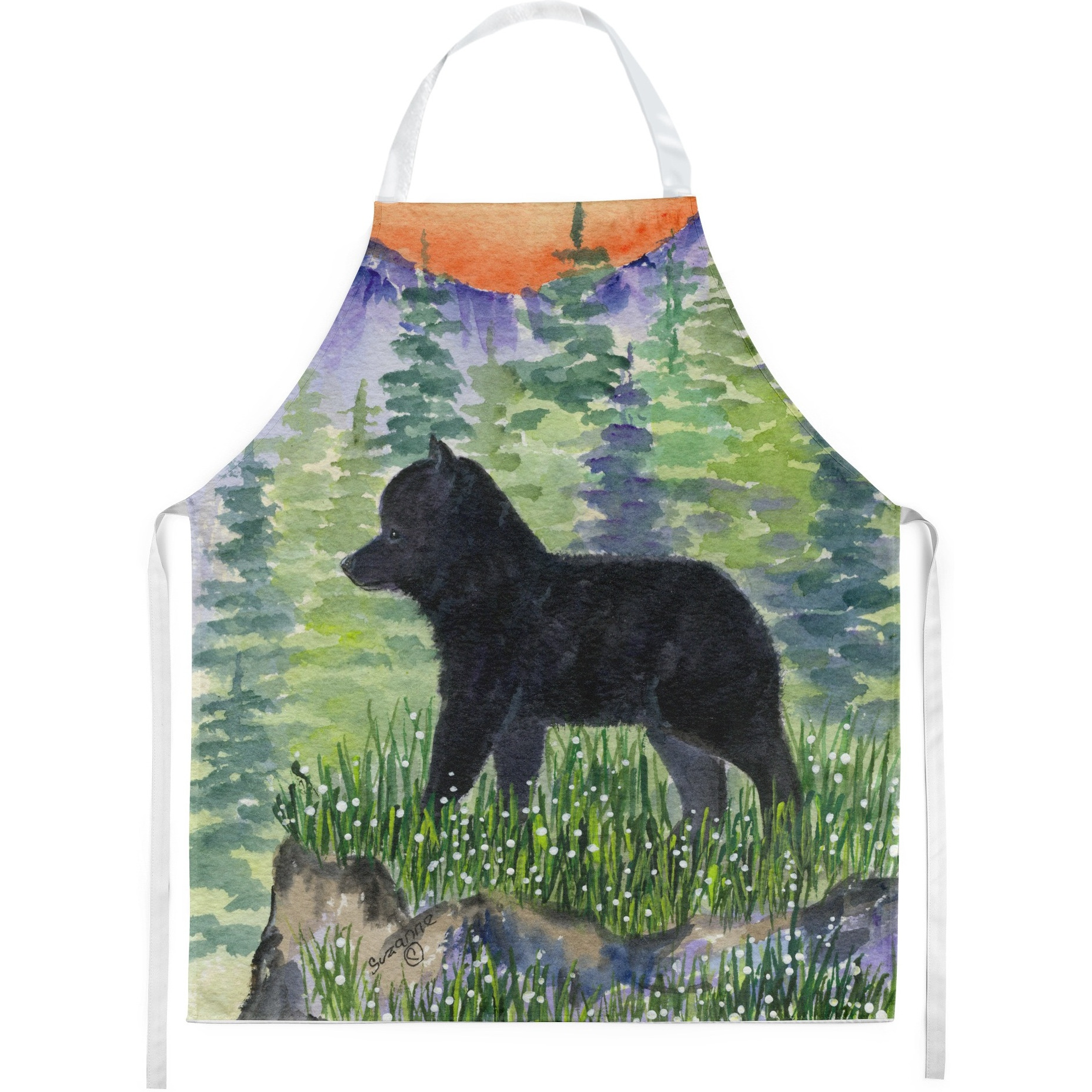 &quotCaroline's Treasures SS8231APRON Schipperke Apron, Large, Multicolor"