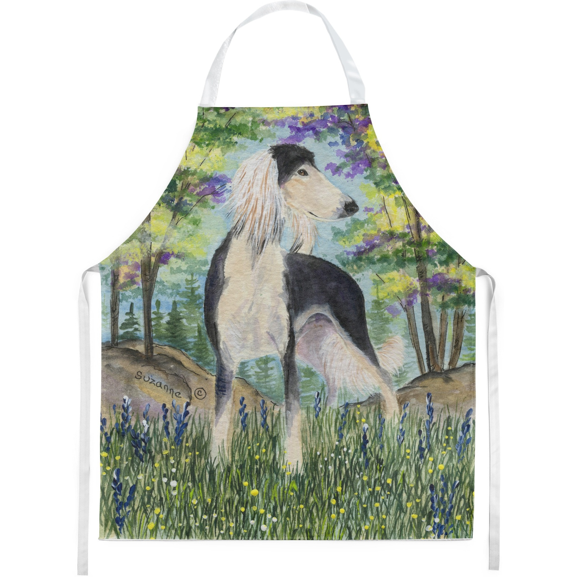 &quotCaroline's Treasures SS8200APRON Saluki Apron, Large, Multicolor"