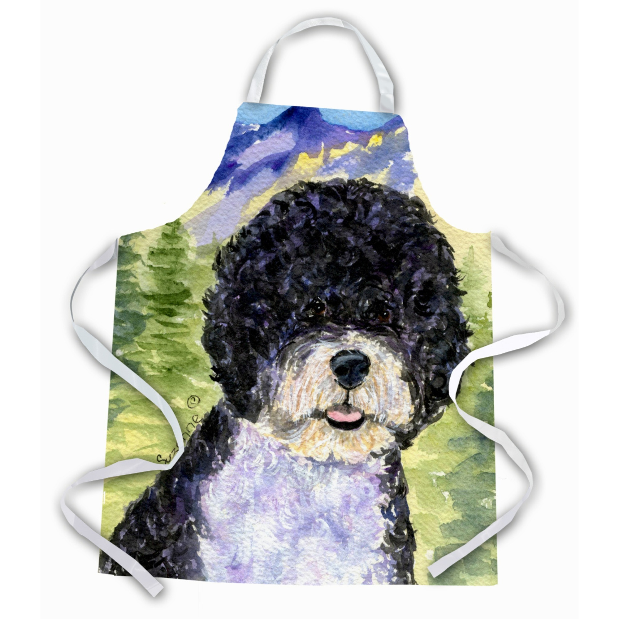 &quotCaroline's Treasures SS8303APRON Portuguese Water Dog Apron, Large, Multicolor"