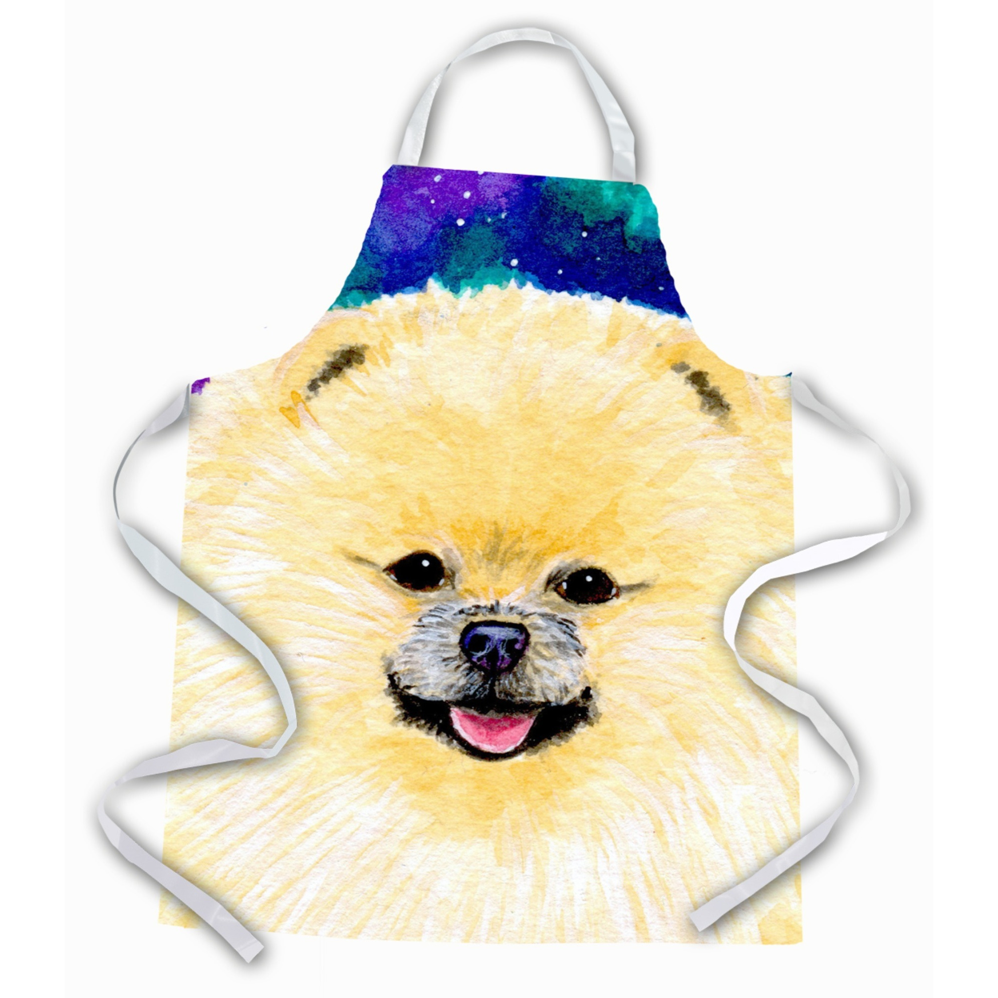 &quotCaroline's Treasures SS8997APRON Pomeranian Apron, Large, Multicolor"
