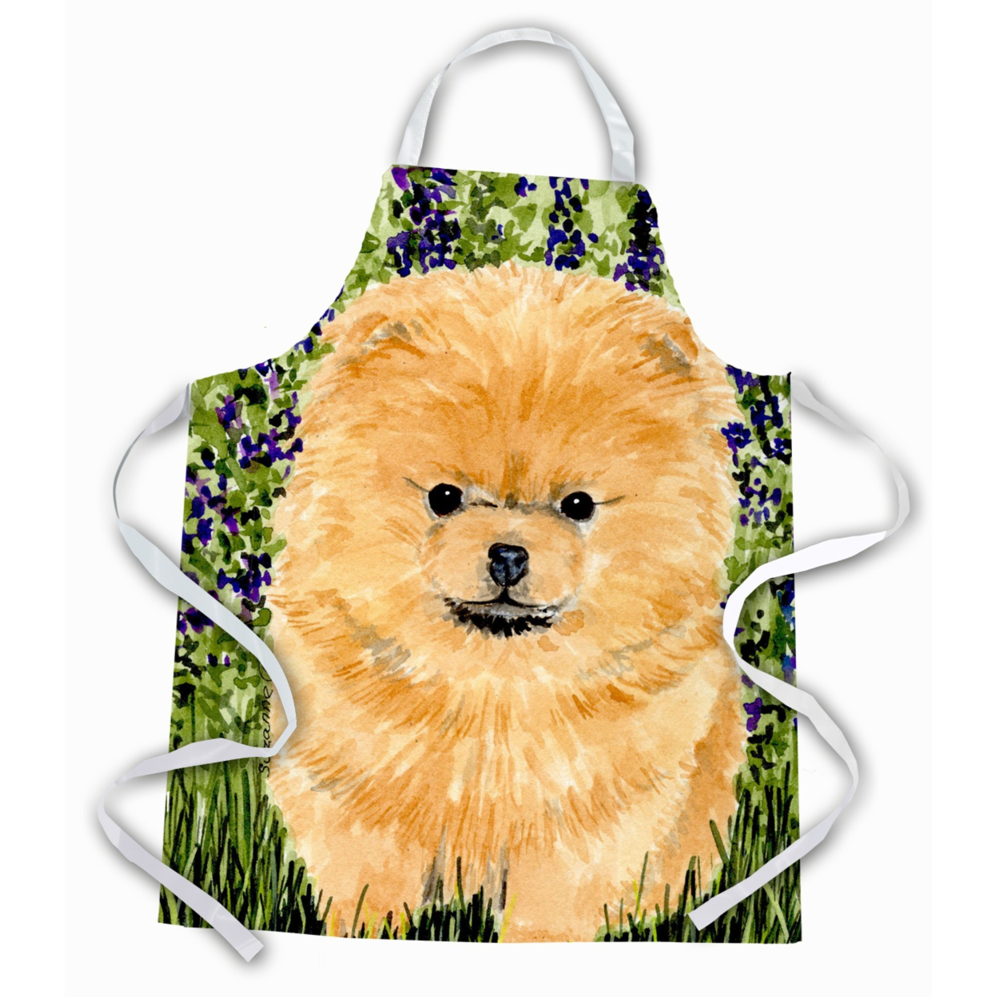 &quotCaroline's Treasures SS8746APRON Pomeranian Apron, Large, Multicolor"