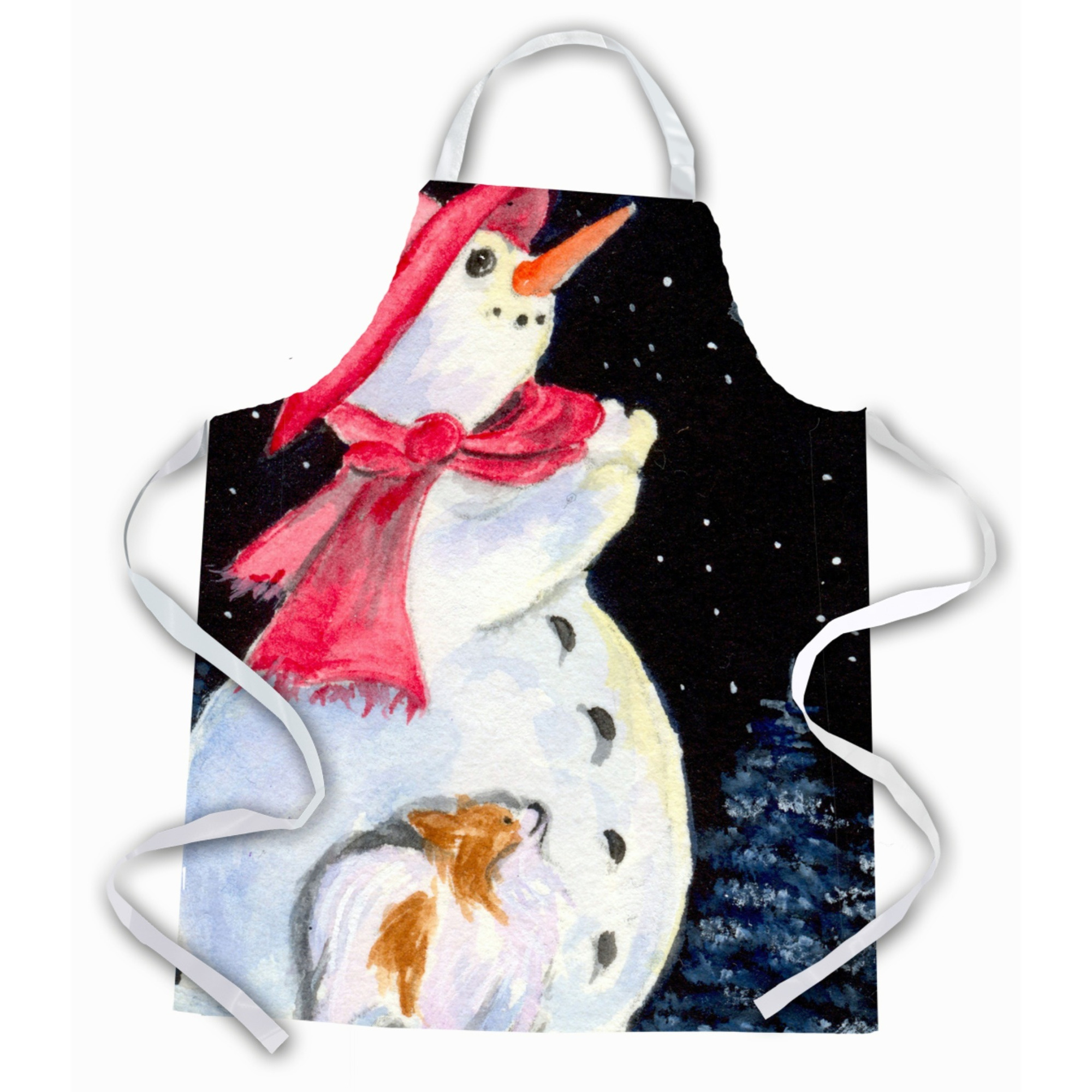 &quotCaroline's Treasures SS8793APRON Snowman with Papillion Apron, Large, Multicolor"