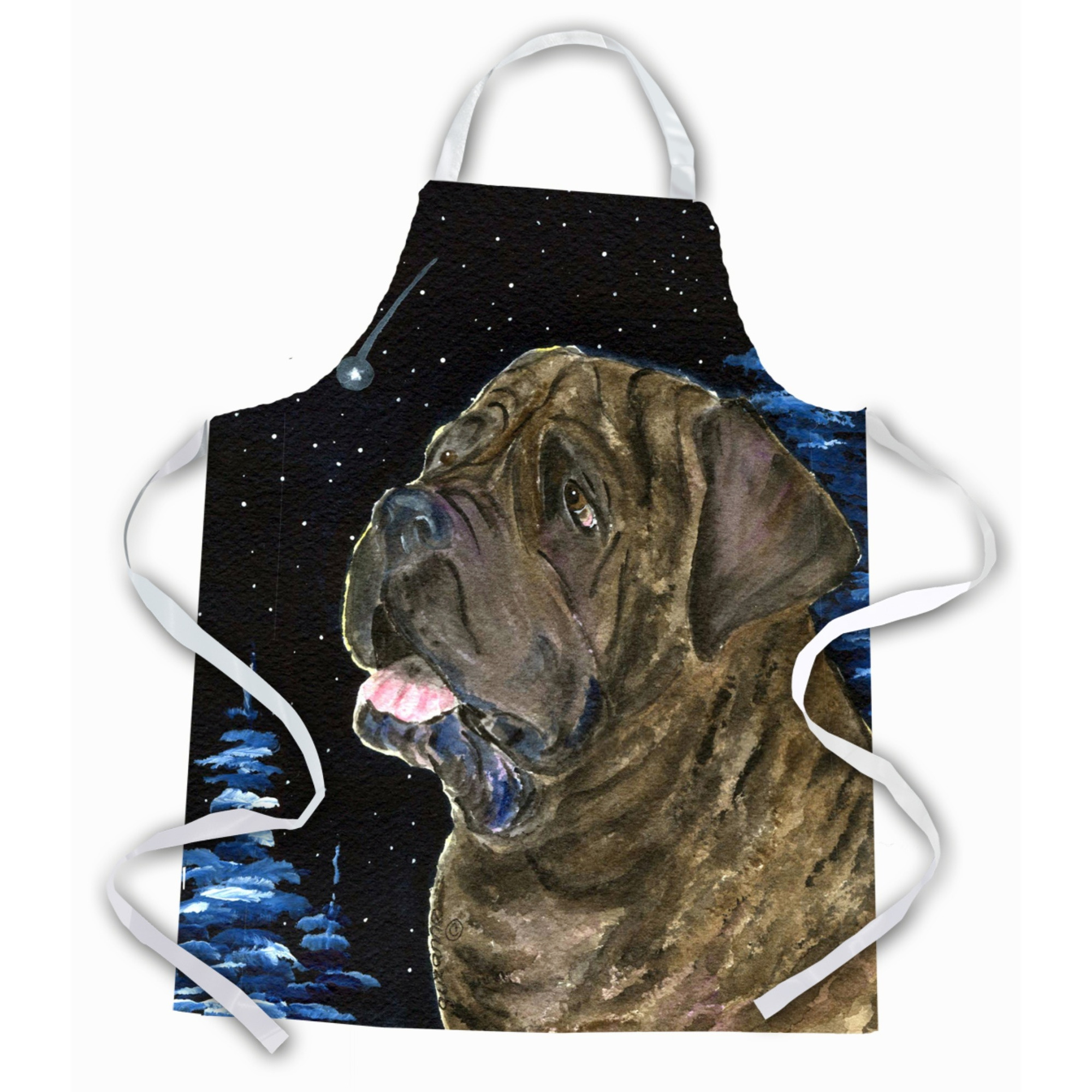 &quotCaroline's Treasures SS8463APRON Starry Night Mastiff Apron, Large, Multicolor"