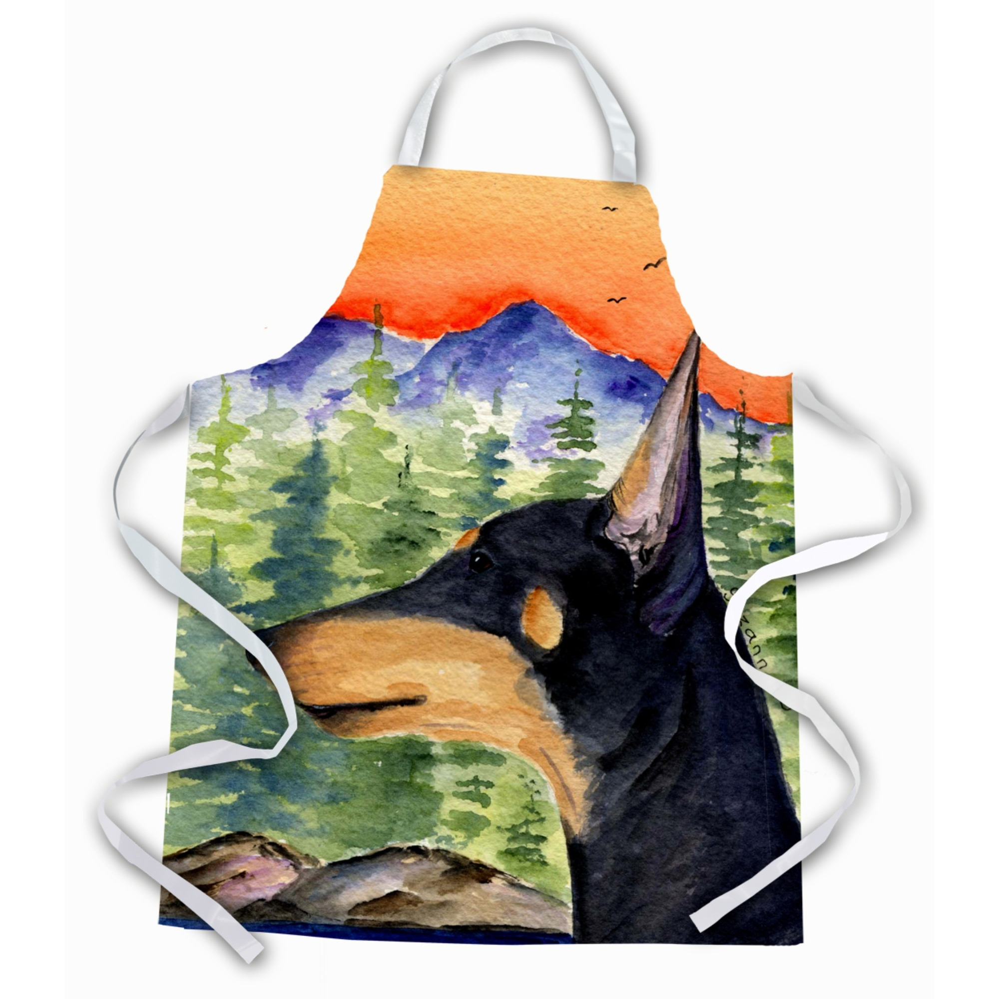 &quotCaroline's Treasures SS8433APRON Manchester Terrier Apron, Large, Multicolor"