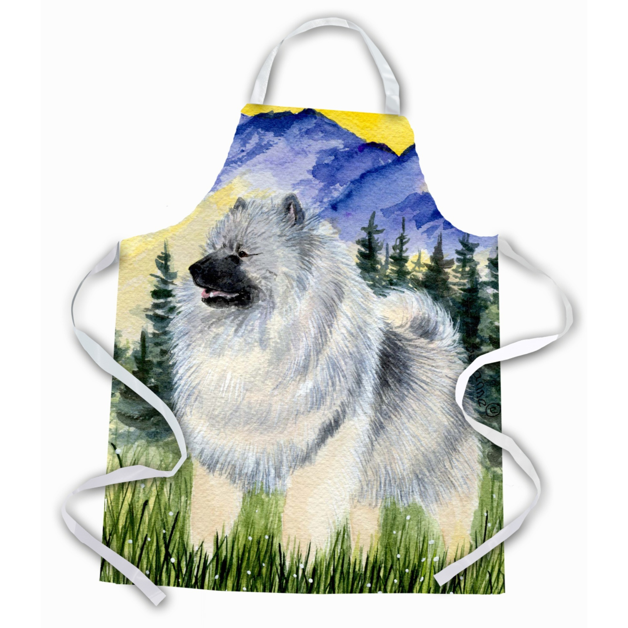 &quotCaroline's Treasures SS8323APRON Keeshond Apron, Large, Multicolor"