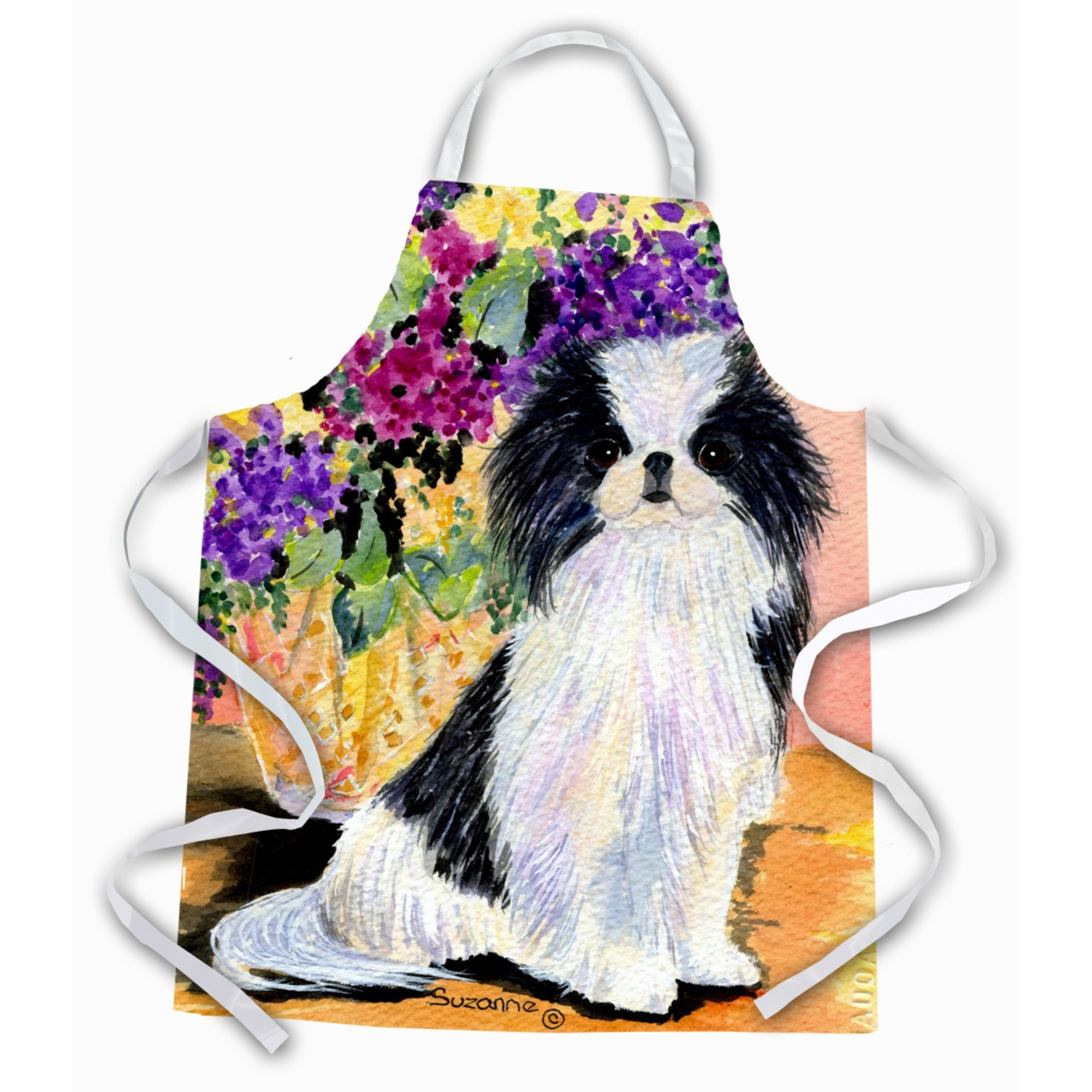 &quotCaroline's Treasures SS8299APRON Japanese Chin Apron, Large, Multicolor"