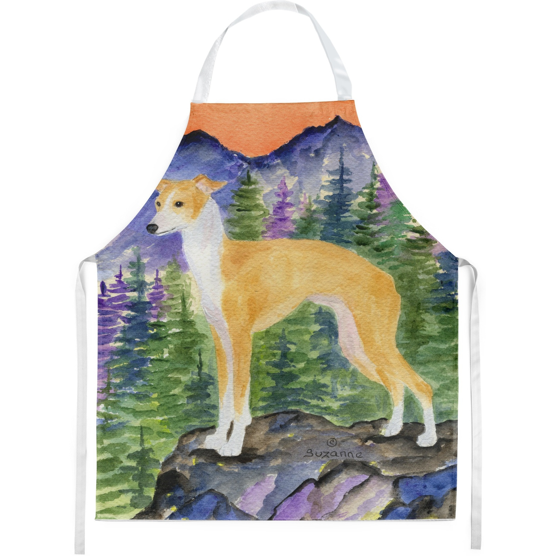 &quotCaroline's Treasures SS8225APRON Italian Greyhound Apron, Large, Multicolor"