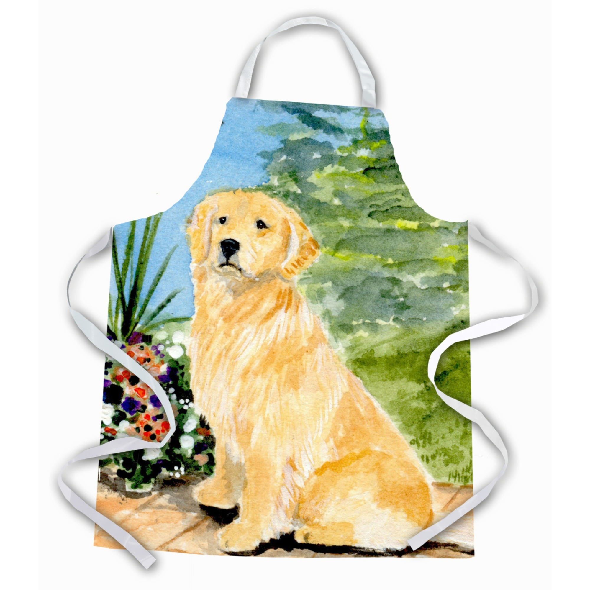 &quotCaroline's Treasures SS8758APRON Golden Retriever Apron, Large, Multicolor"