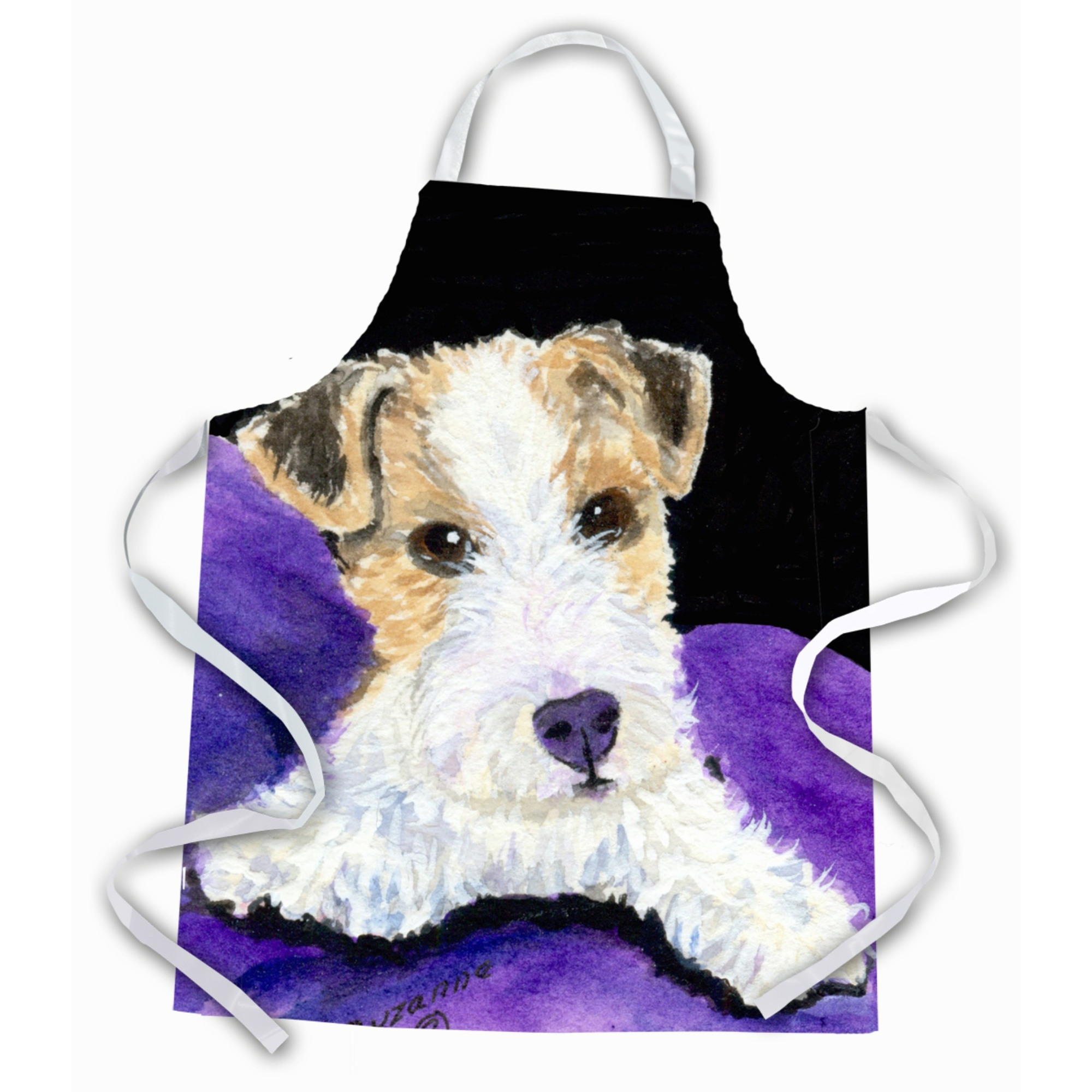 &quotCaroline's Treasures SS8971APRON Fox Terrier Apron, Large, Multicolor"