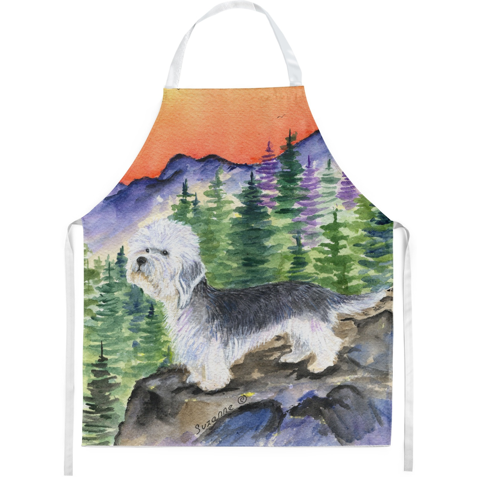 &quotCaroline's Treasures SS8222APRON Dandie Dinmont Terrier Apron, Large, Multicolor"