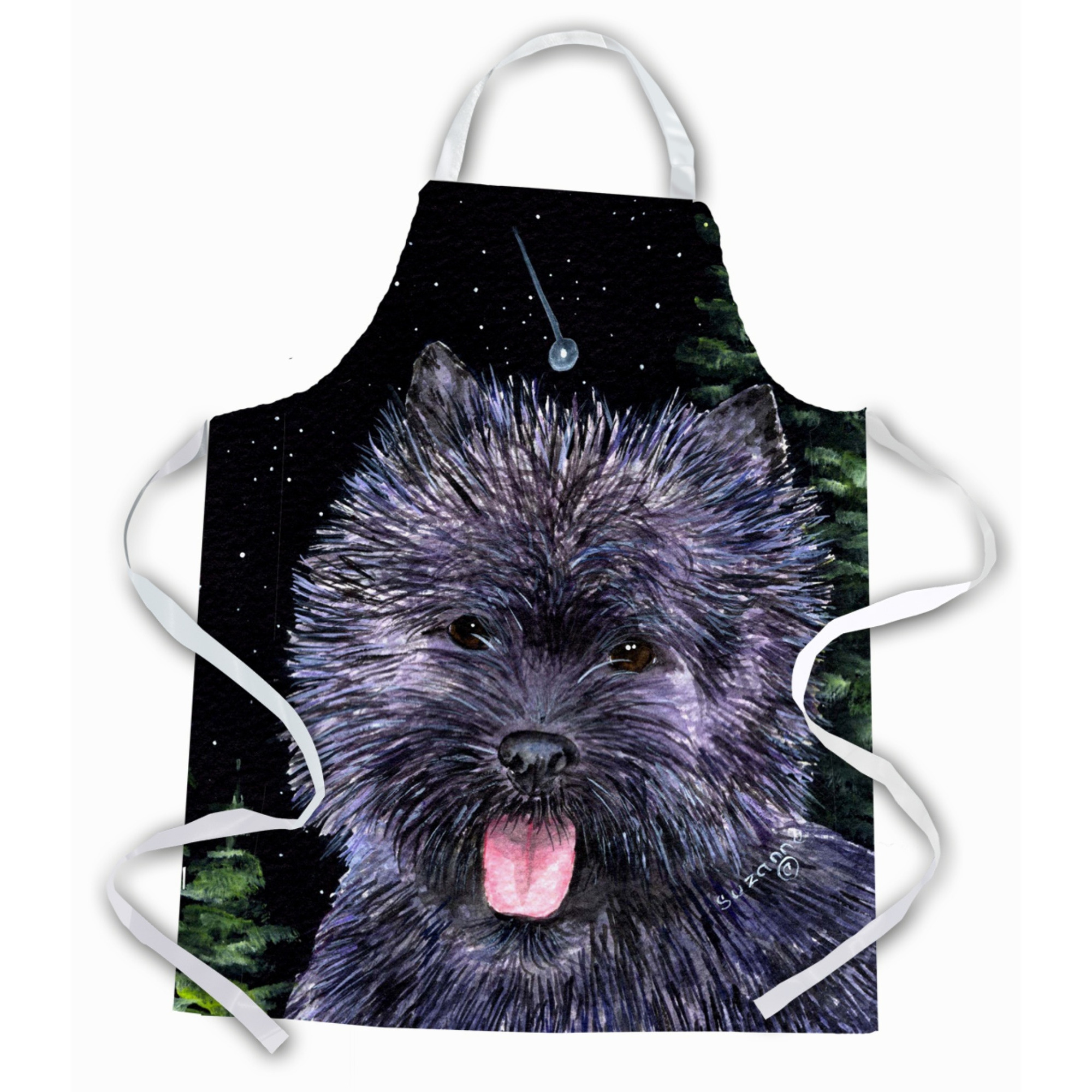 &quotCaroline's Treasures SS8494APRON Starry Night Cairn Terrier Apron, Large, Multicolor"