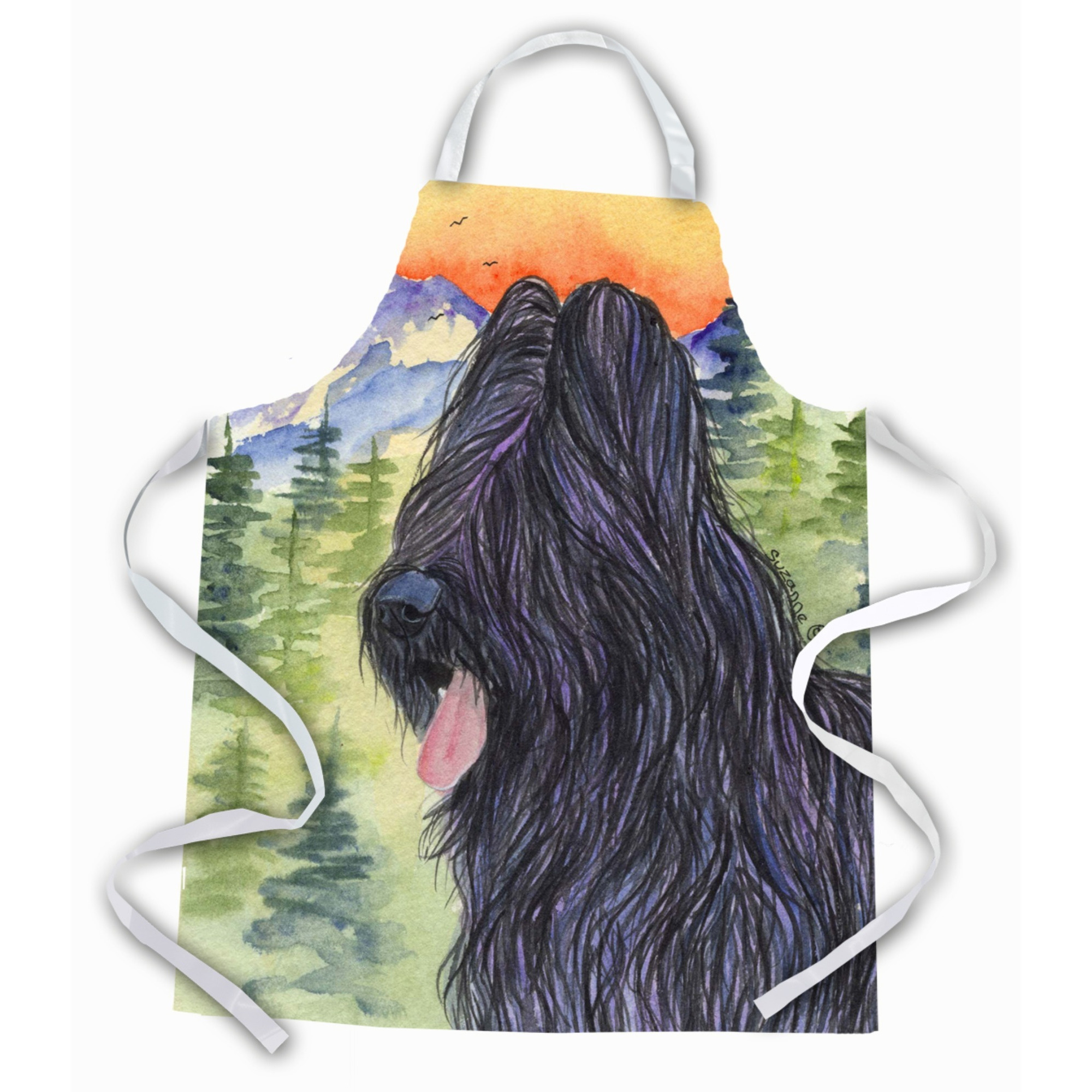 &quotCaroline's Treasures SS8319APRON Briard Apron, Large, Multicolor"