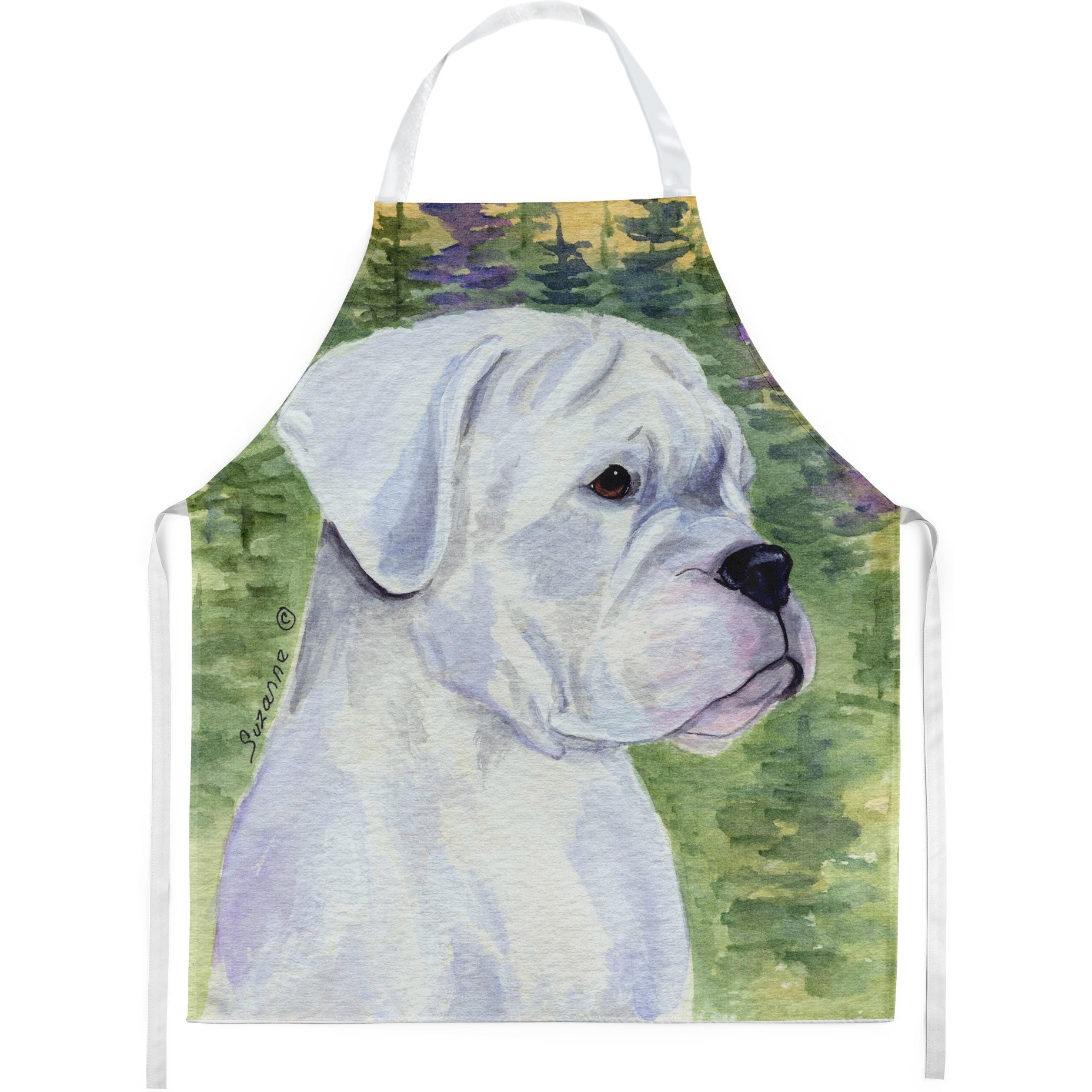 &quotCaroline's Treasures SS8198APRON Boxer Apron, Large, Multicolor"