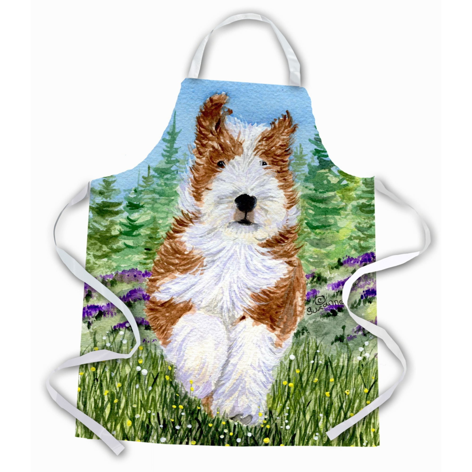 &quotCaroline's Treasures SS8320APRON Bearded Collie Apron, Large, Multicolor"