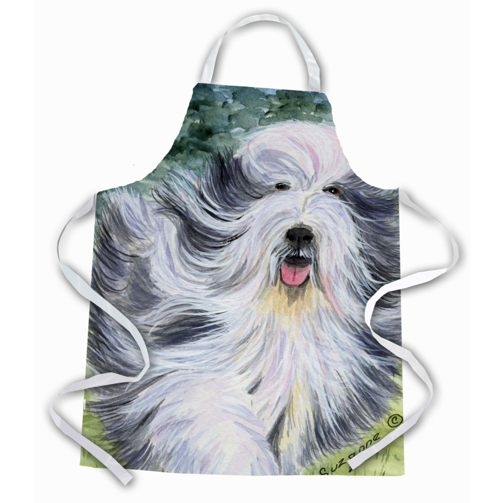 &quotCaroline's Treasures SS8037APRON Bearded Collie Apron, Large, Multicolor"