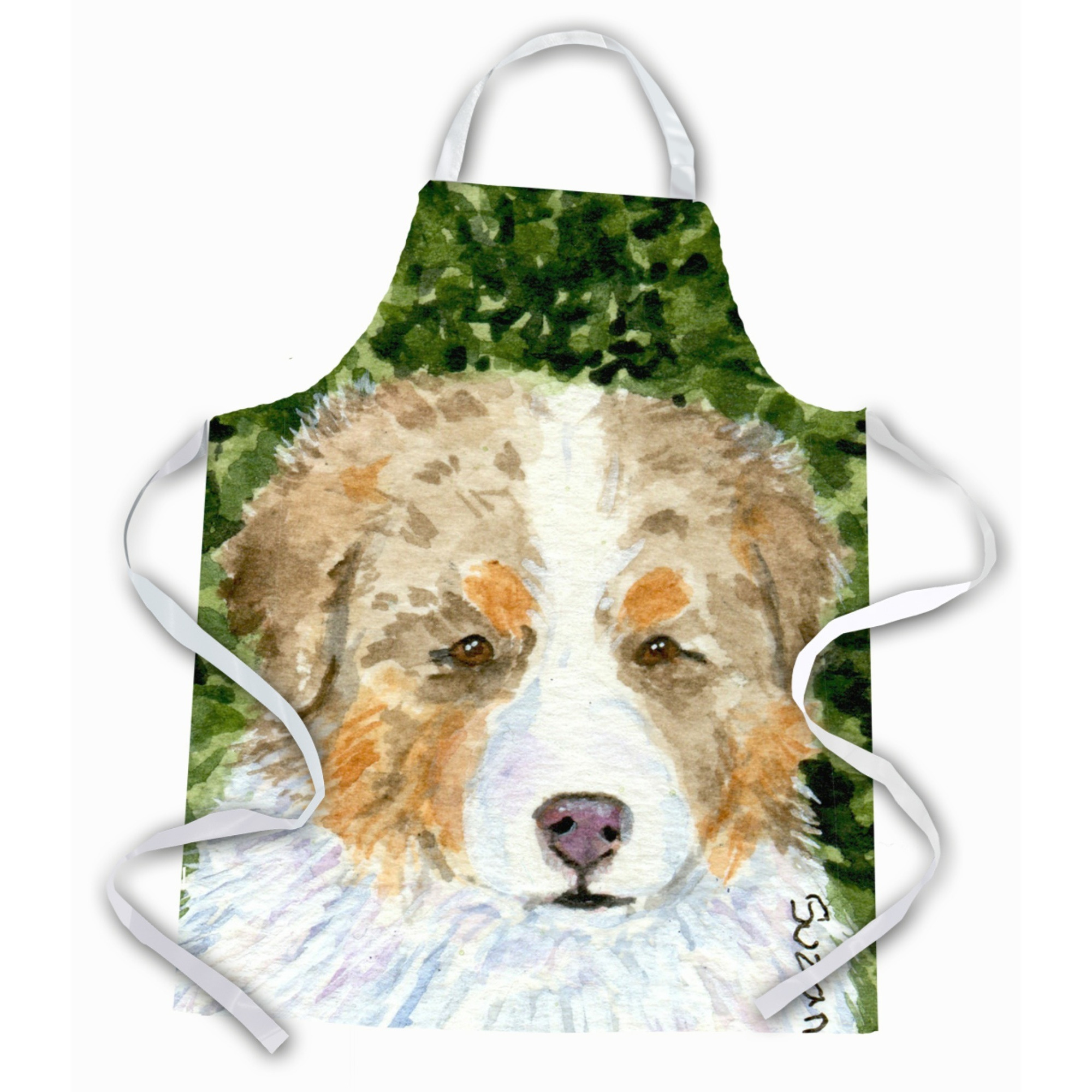 &quotCaroline's Treasures SS8732APRON Australian Shepherd Apron, Large, Multicolor"