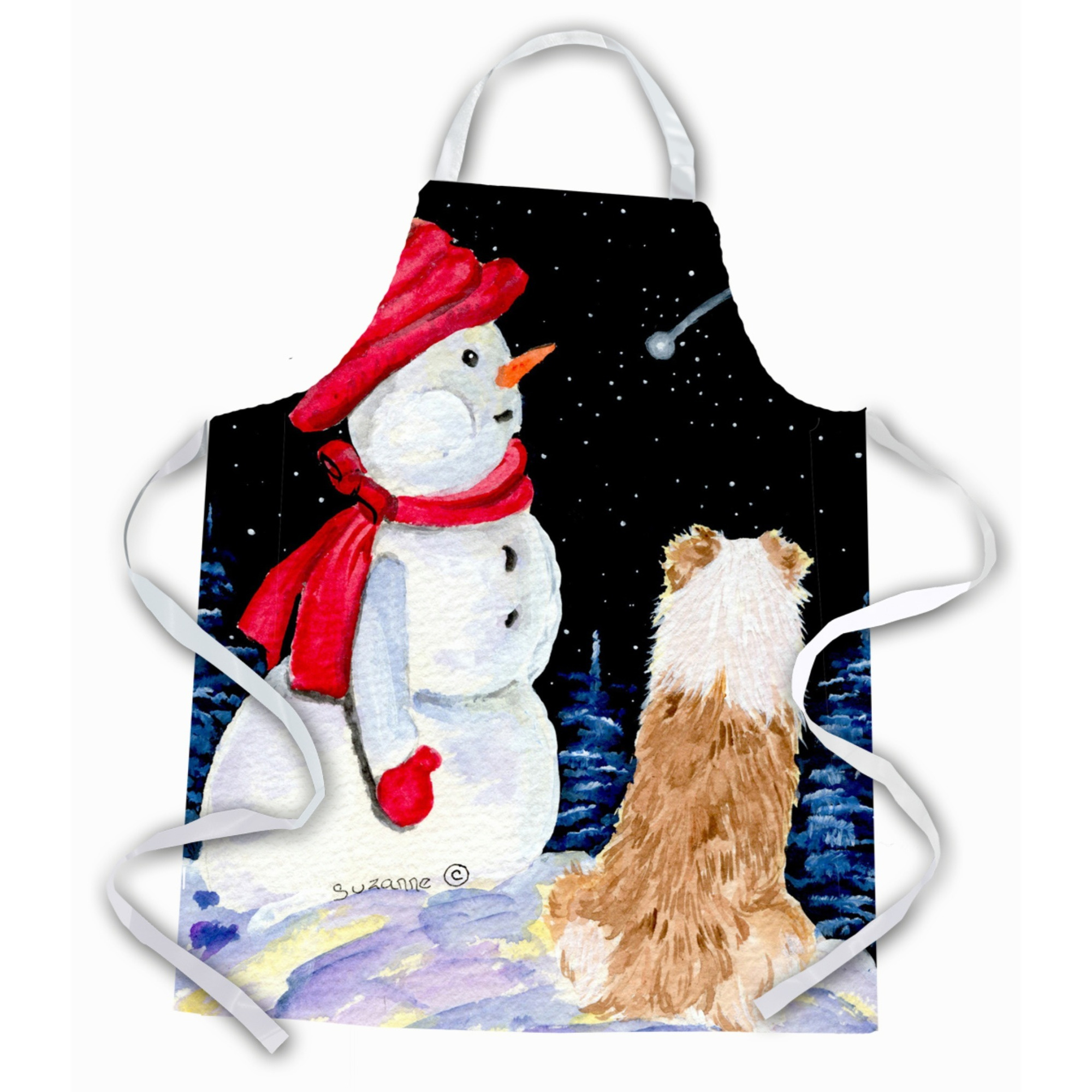 &quotCaroline's Treasures SS8573APRON Australian Shepherd Apron, Large, Multicolor"