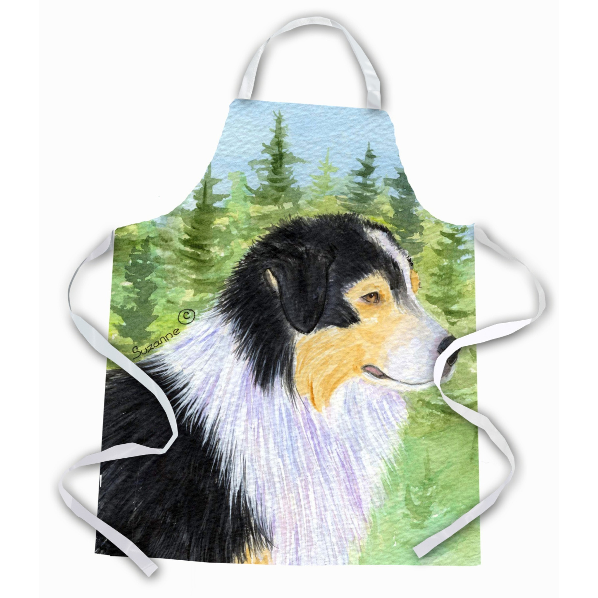 &quotCaroline's Treasures SS8316APRON Australian Shepherd Apron, Large, Multicolor"