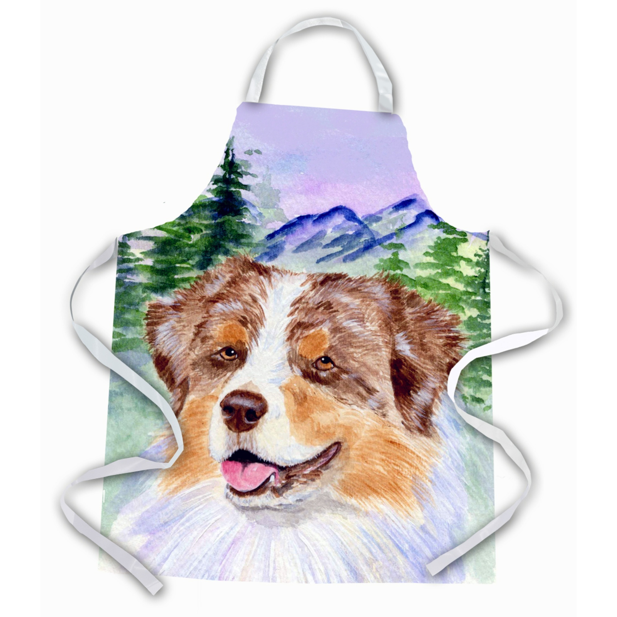 &quotCaroline's Treasures SS8001APRON Australian Shepherd Apron, Large, Multicolor"