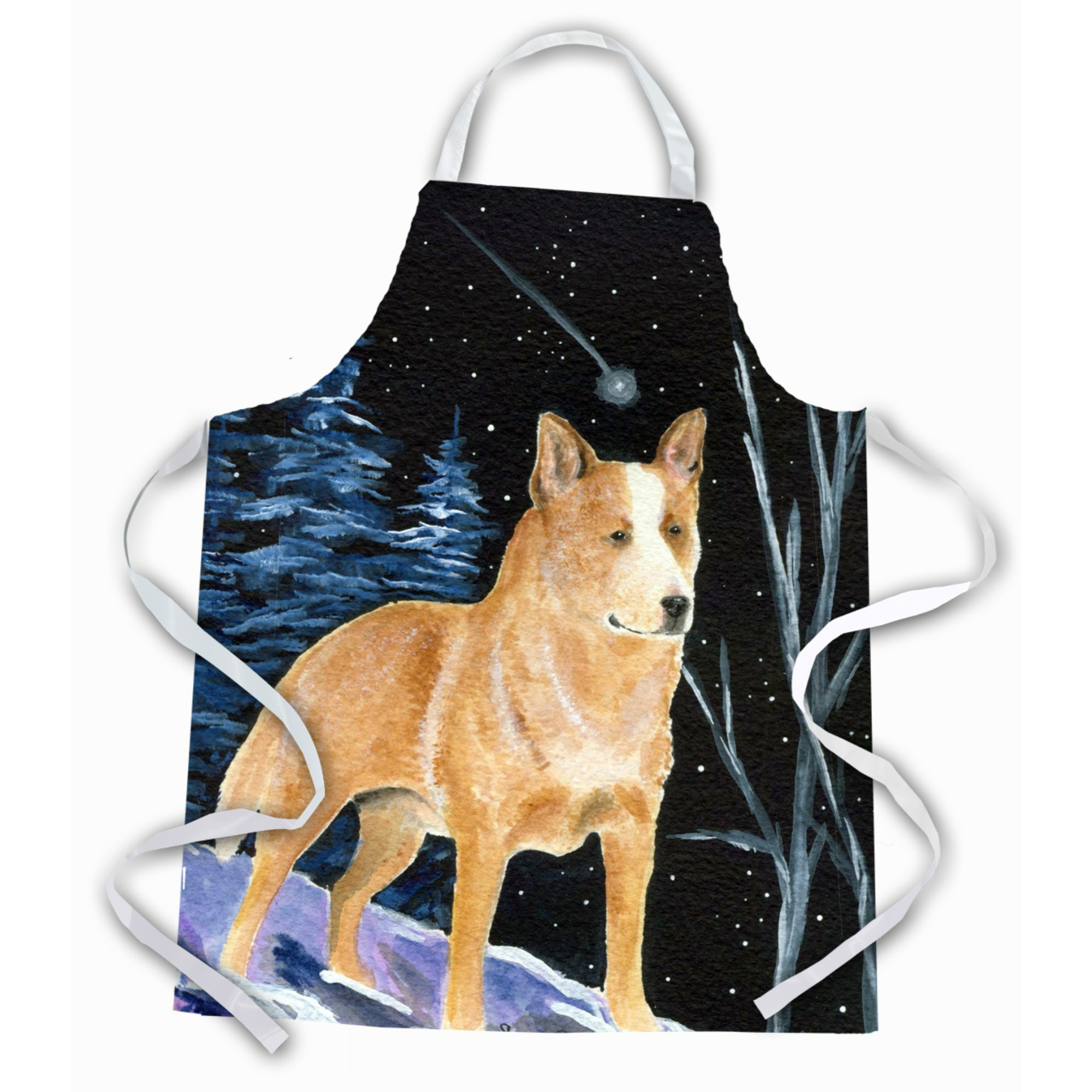 &quotCaroline's Treasures SS8407APRON Starry Night Australian Cattle Dog Apron, Large, Multicolor"