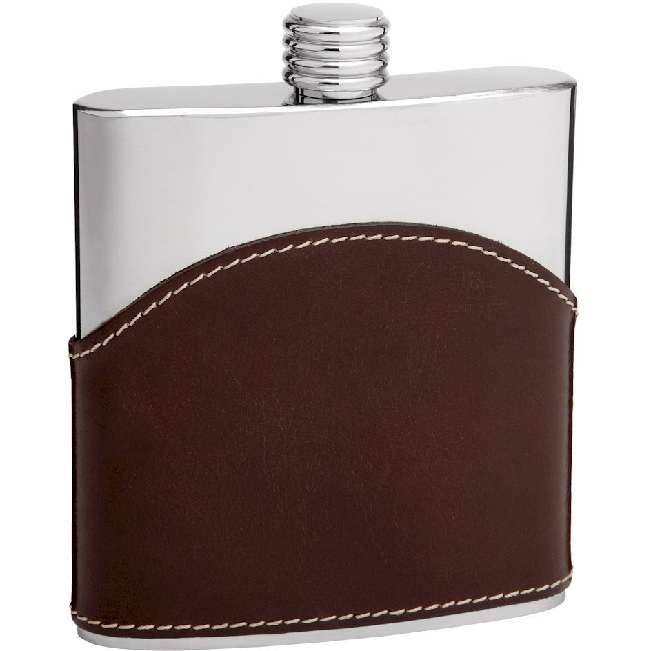 Genuine Brown Leather Hip Flask Holders