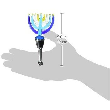 LS Arts HK-019 Bottle Stopper - Hanukkah Menorah