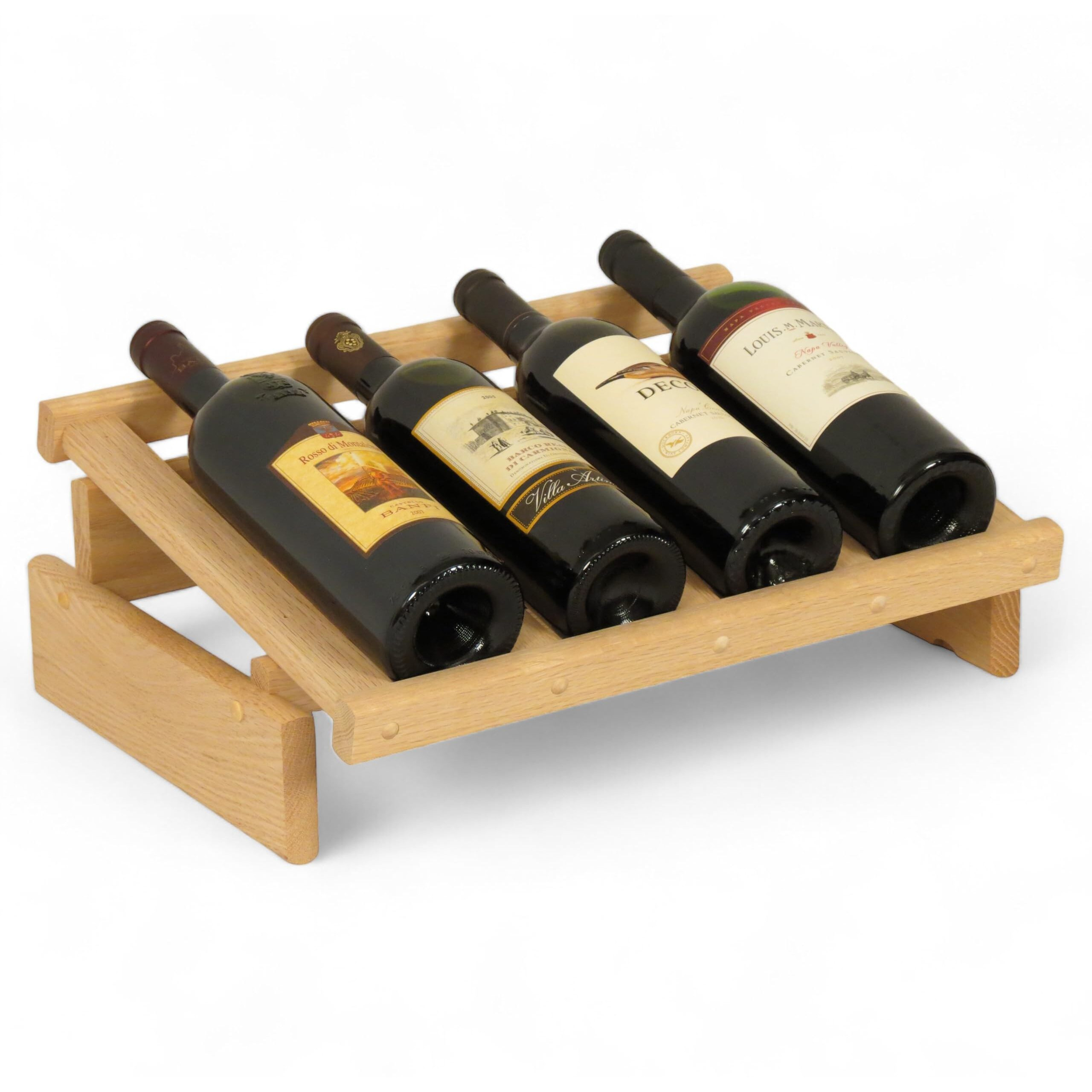 Wooden Mallet WRD4UN 4 Bottle Dakota Wine Display