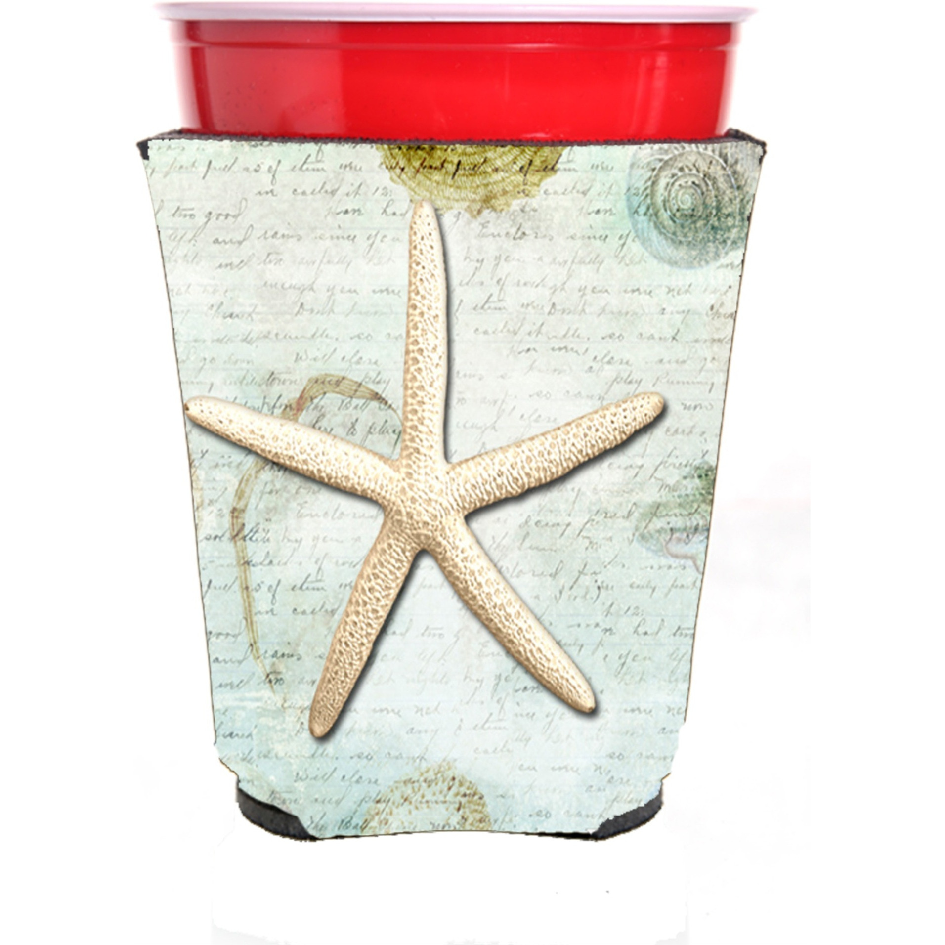 Starfish  Red Solo Cup Beverage Insulator Hugger