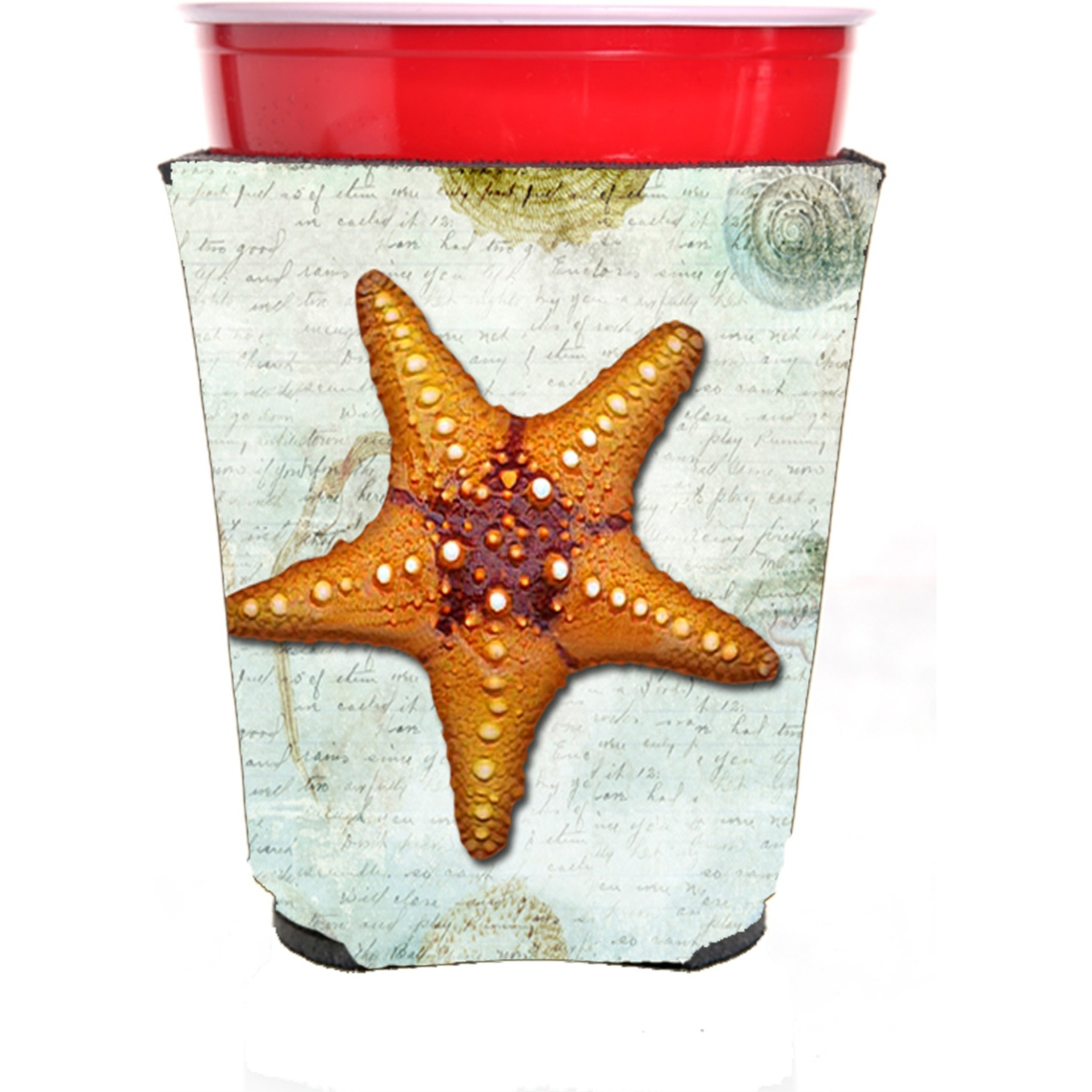 Starfish  Red Solo Cup Beverage Insulator Hugger