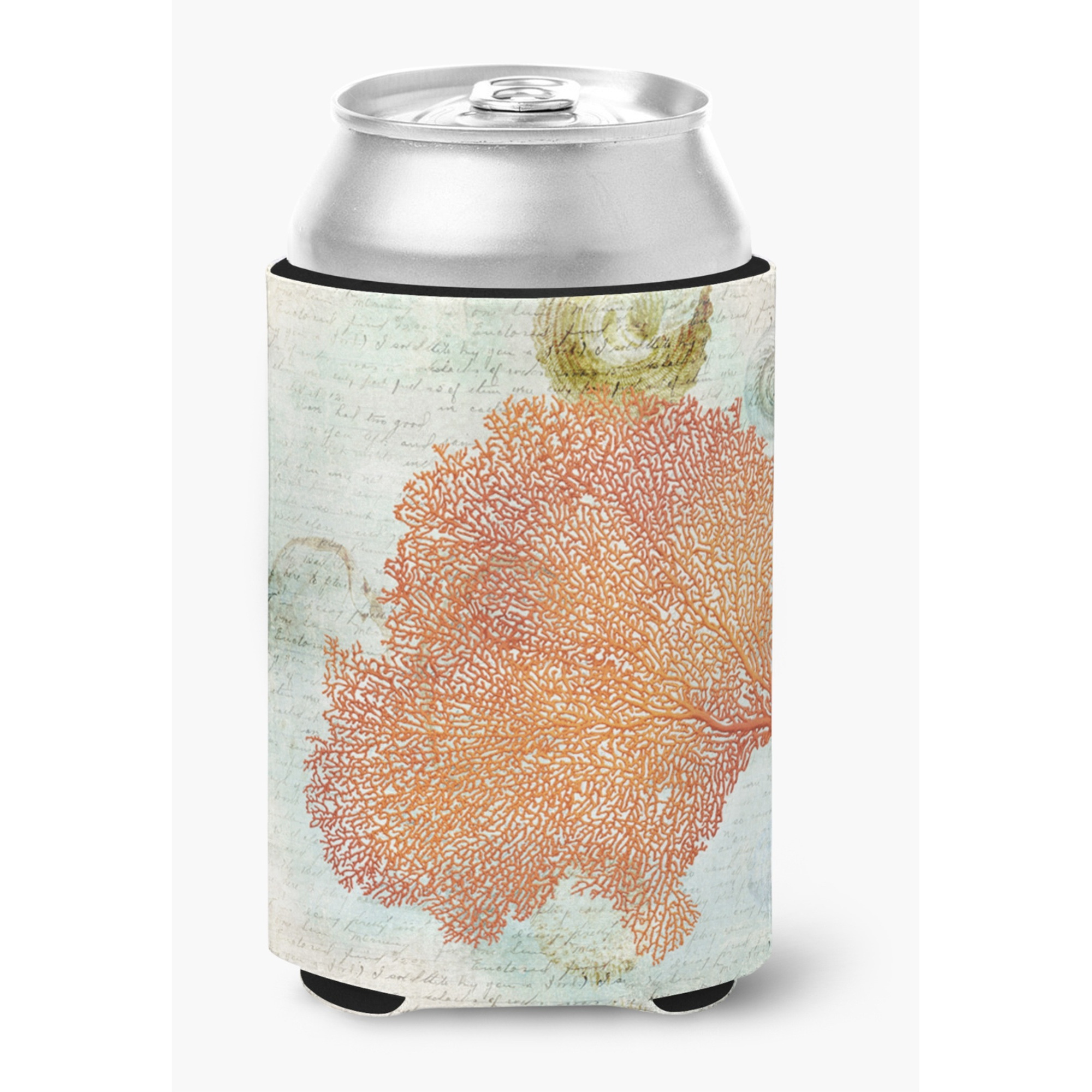 Coral Pink Can or Bottle Beverage Insulator Hugger