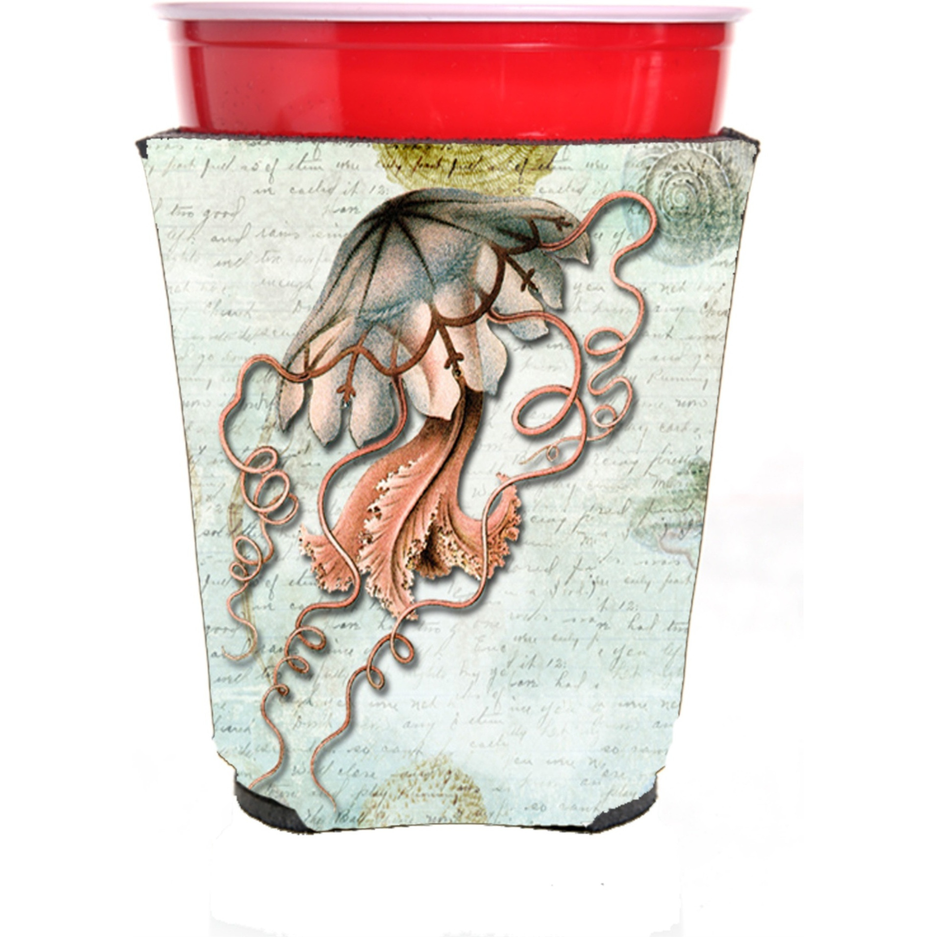 Jellyfish  Red Solo Cup Beverage Insulator Hugger
