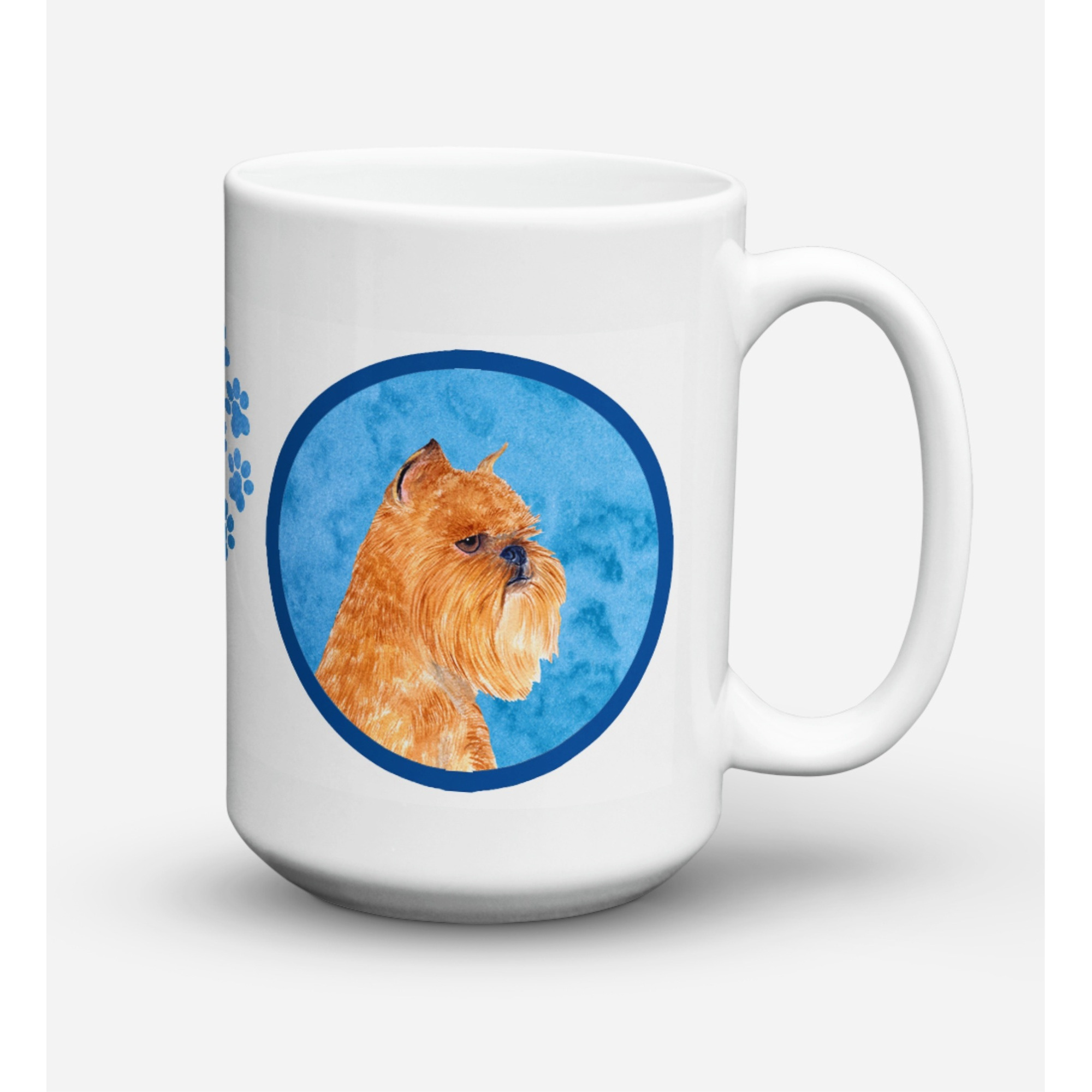 &quotCaroline's Treasures SS4770-BU-CM15 Brussels Griffon Microwavable Ceramic Coffee Mug, 15 oz, Multicolor"