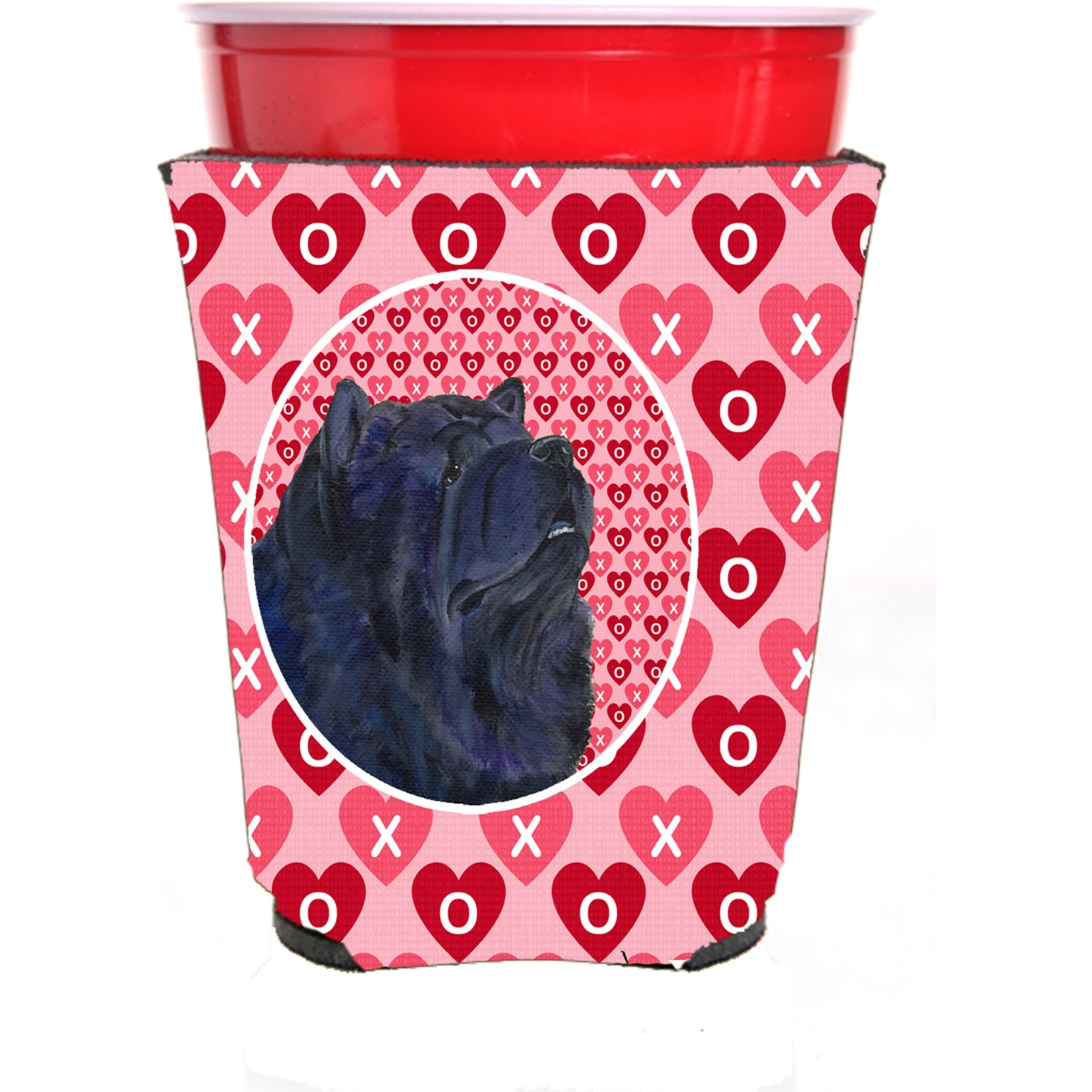 Chow Chow  Red Solo Cup Beverage Insulator Hugger
