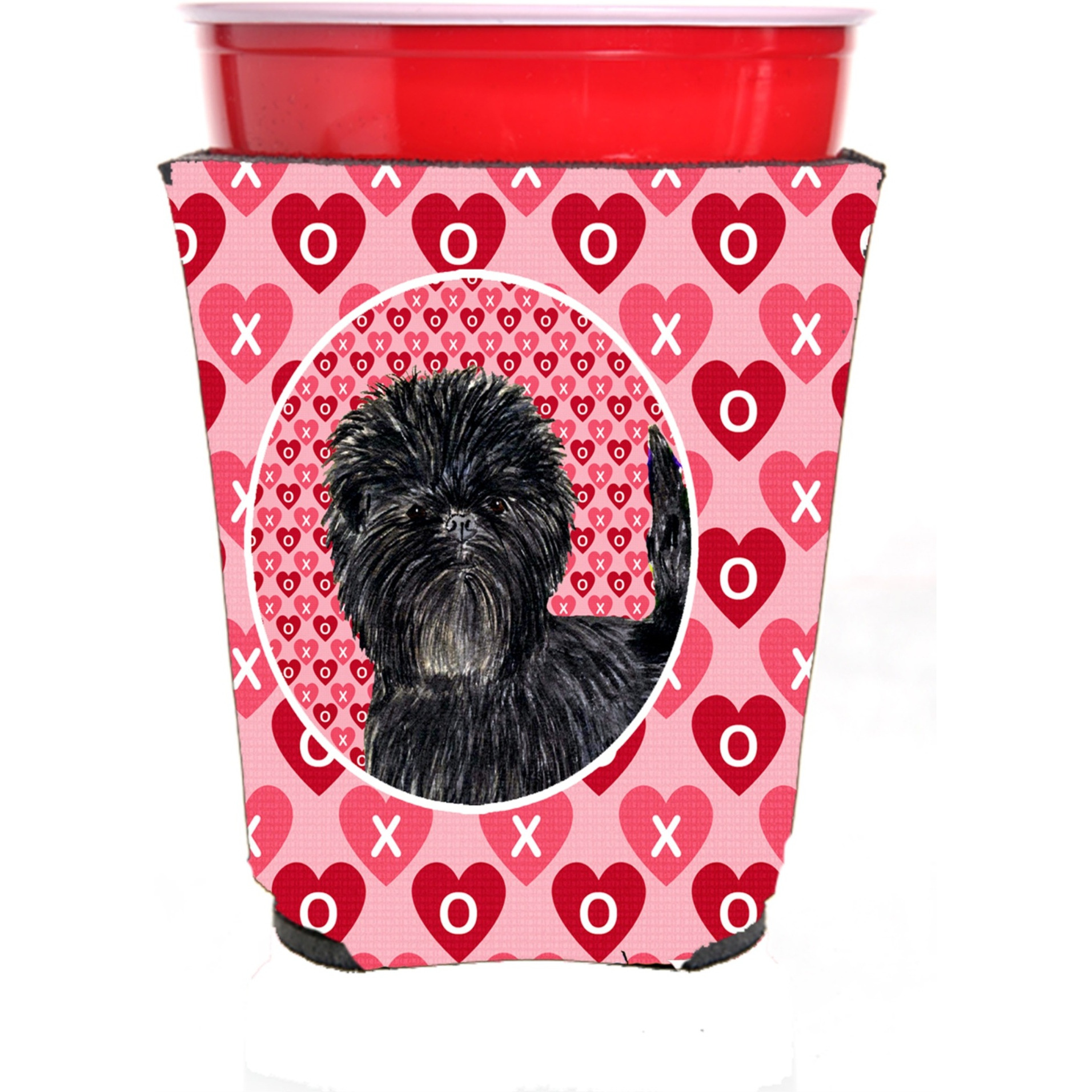 Affenpinscher  Red Solo Cup Beverage Insulator Hugger