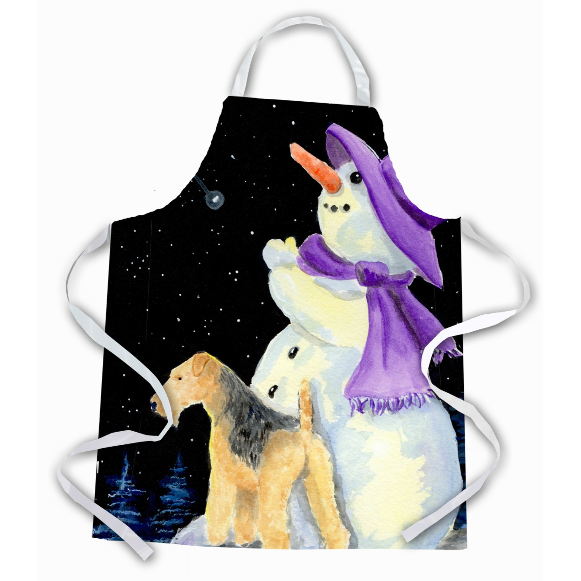 &quotCaroline's Treasures SS8956APRON Snowman with Lakeland Terrier Apron, Large, Multicolor"