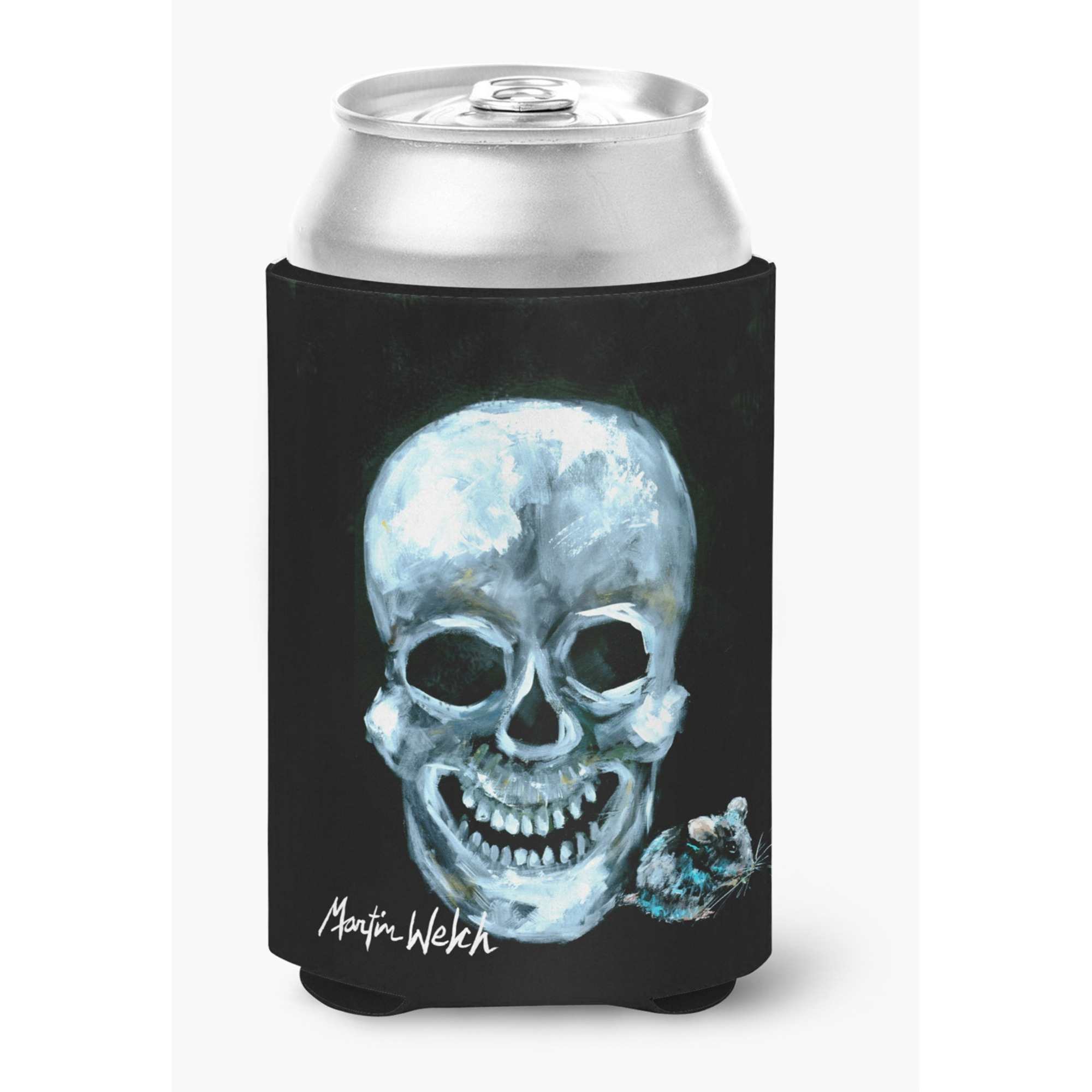 Ekk A Meece Skull and Mouse Can or Bottle Beverage Insulator Hugger