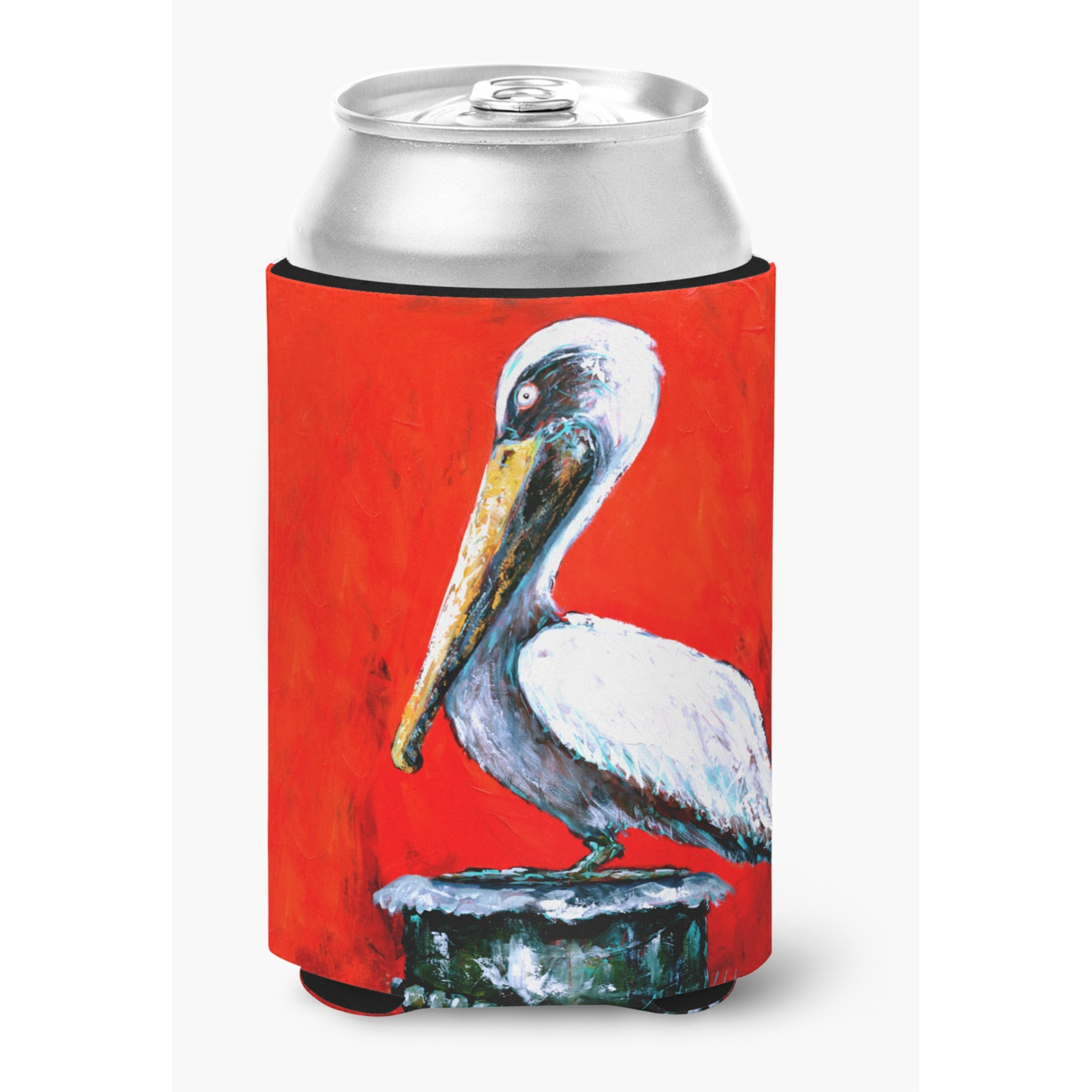 Bird - Pelican Red Dawn Can or Bottle Beverage Insulator Hugger