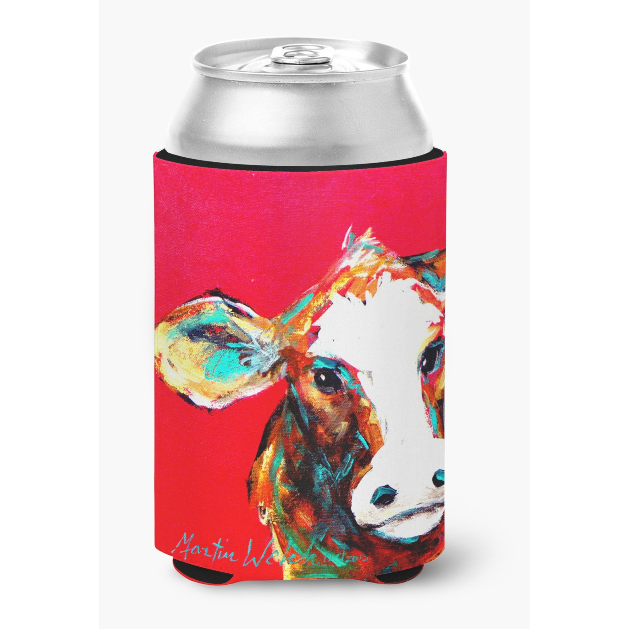 Cow Caught Red Handed Can or Bottle Beverage Insulator Hugger