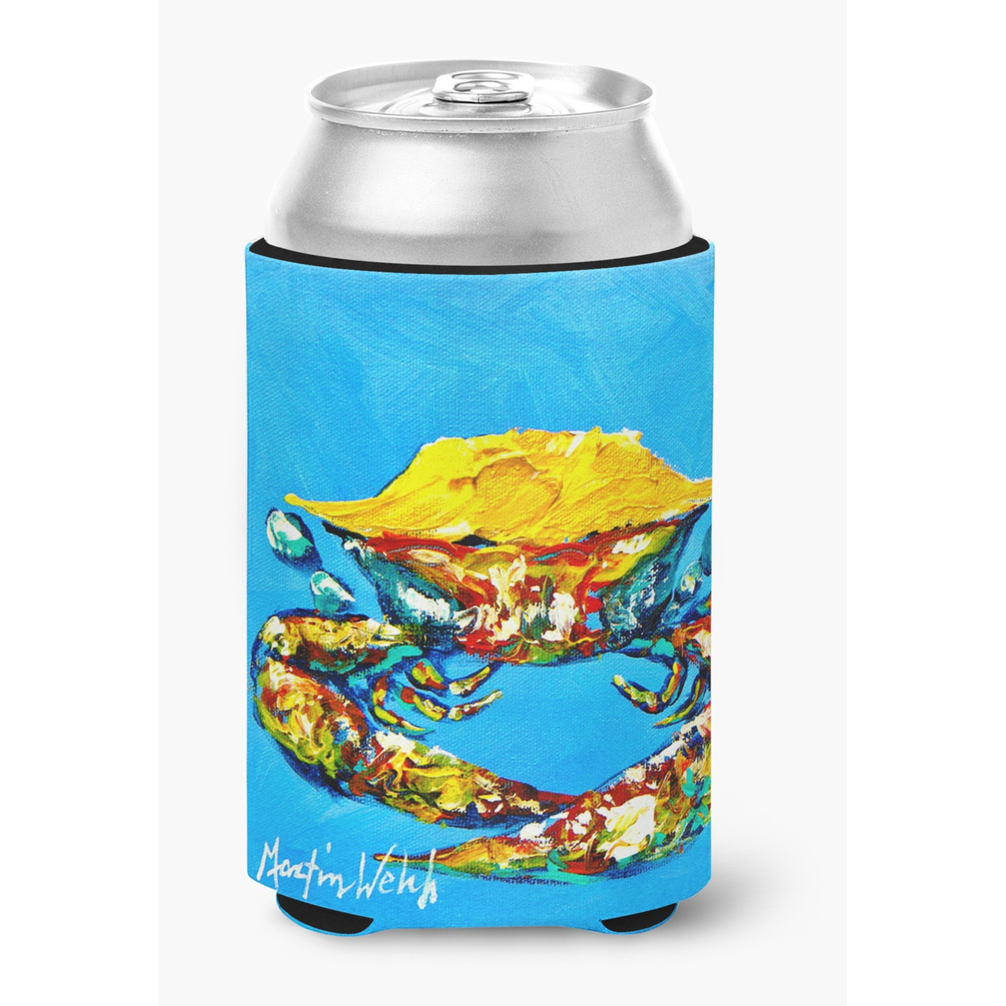 Crab Baby Blue Can or Bottle Beverage Insulator Hugger