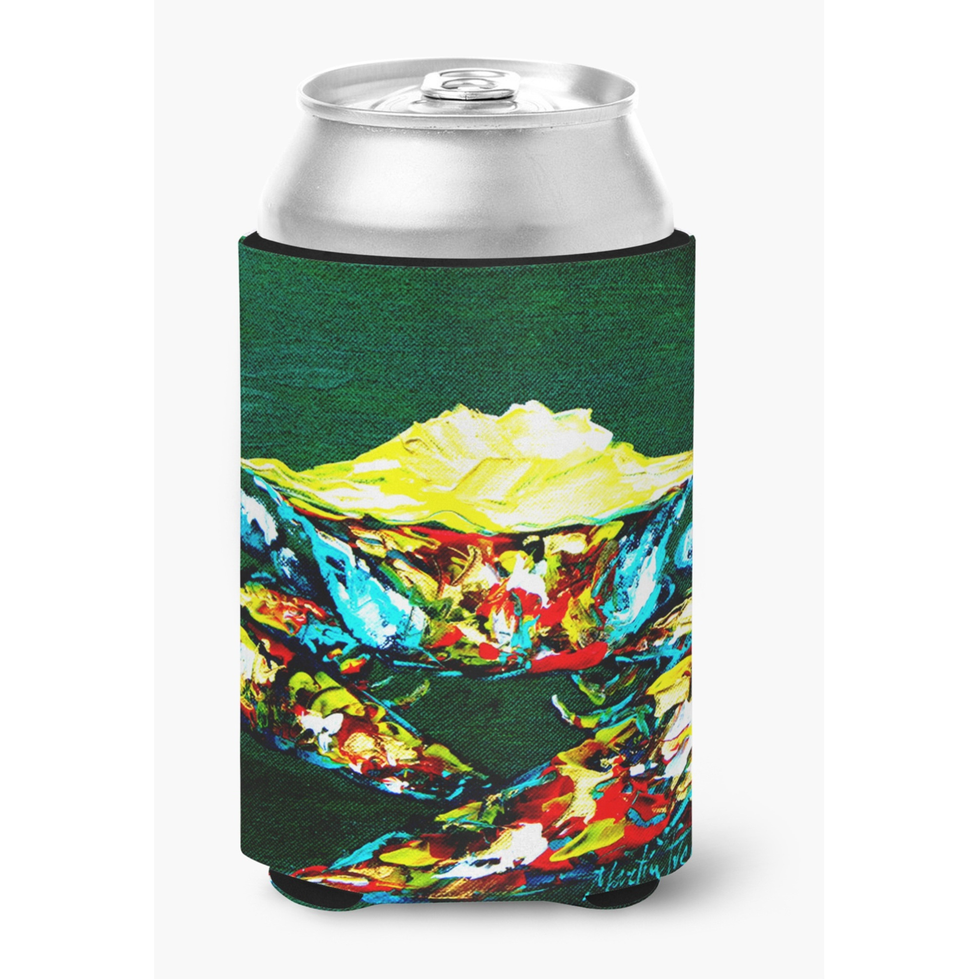 Crab Mean Green Can or Bottle Beverage Insulator Hugger