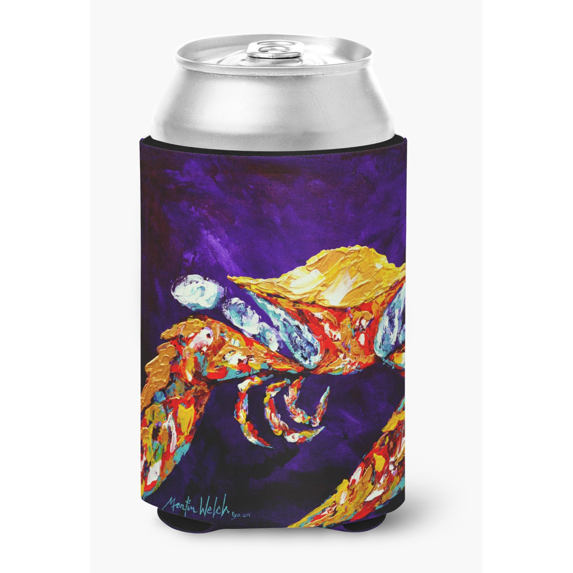 Crab The Right Stuff Can or Bottle Beverage Insulator Hugger